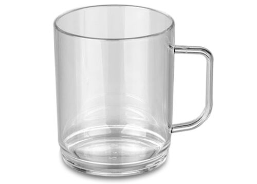 (50 pièces) Tasse en Polycarbonate - Transparente - 250 ml - Incassable