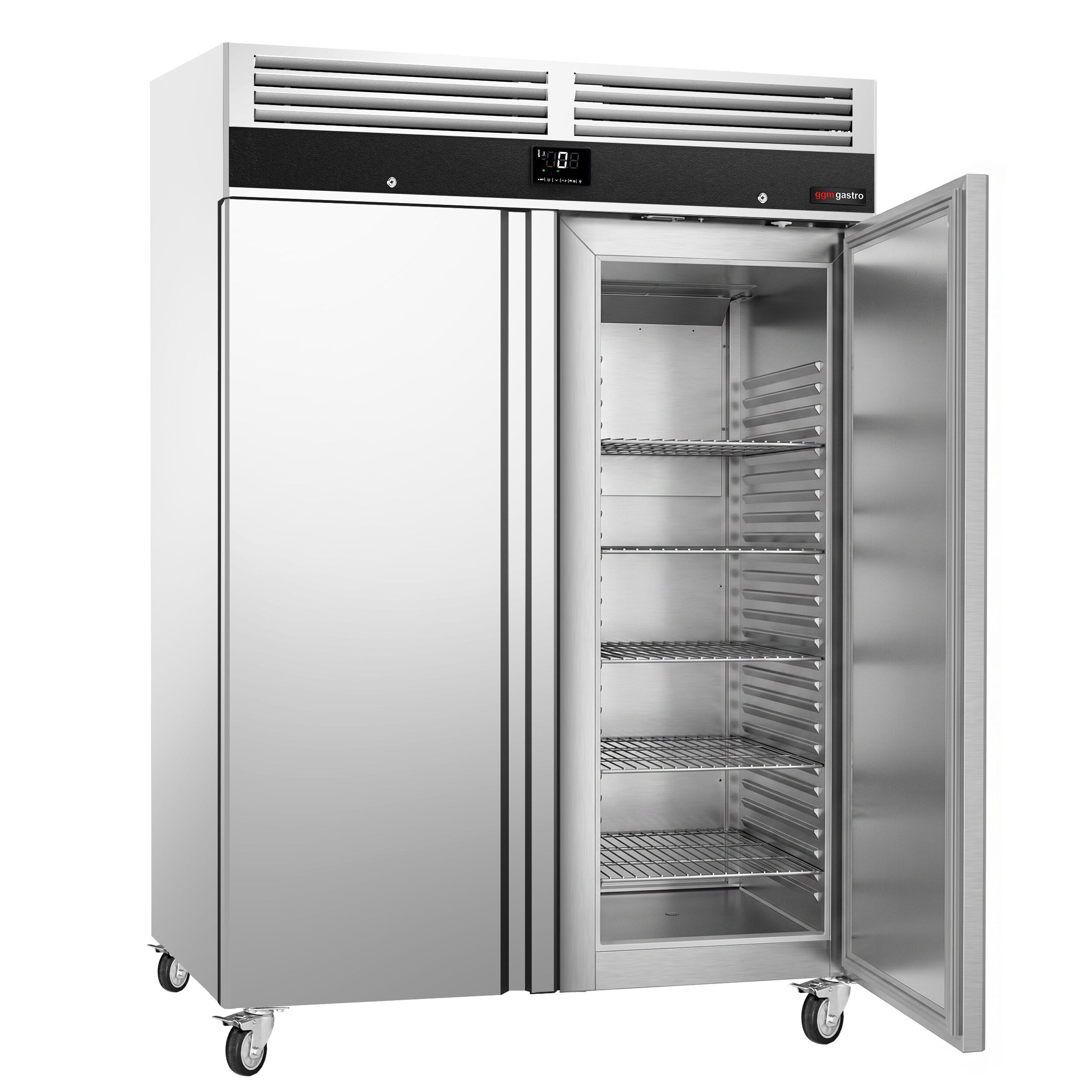 Ψυγείο από ανοξείδωτο χάλυβα PREMIUM - GN 2/1 - 1350 λίτρα - με 2 πόρτες