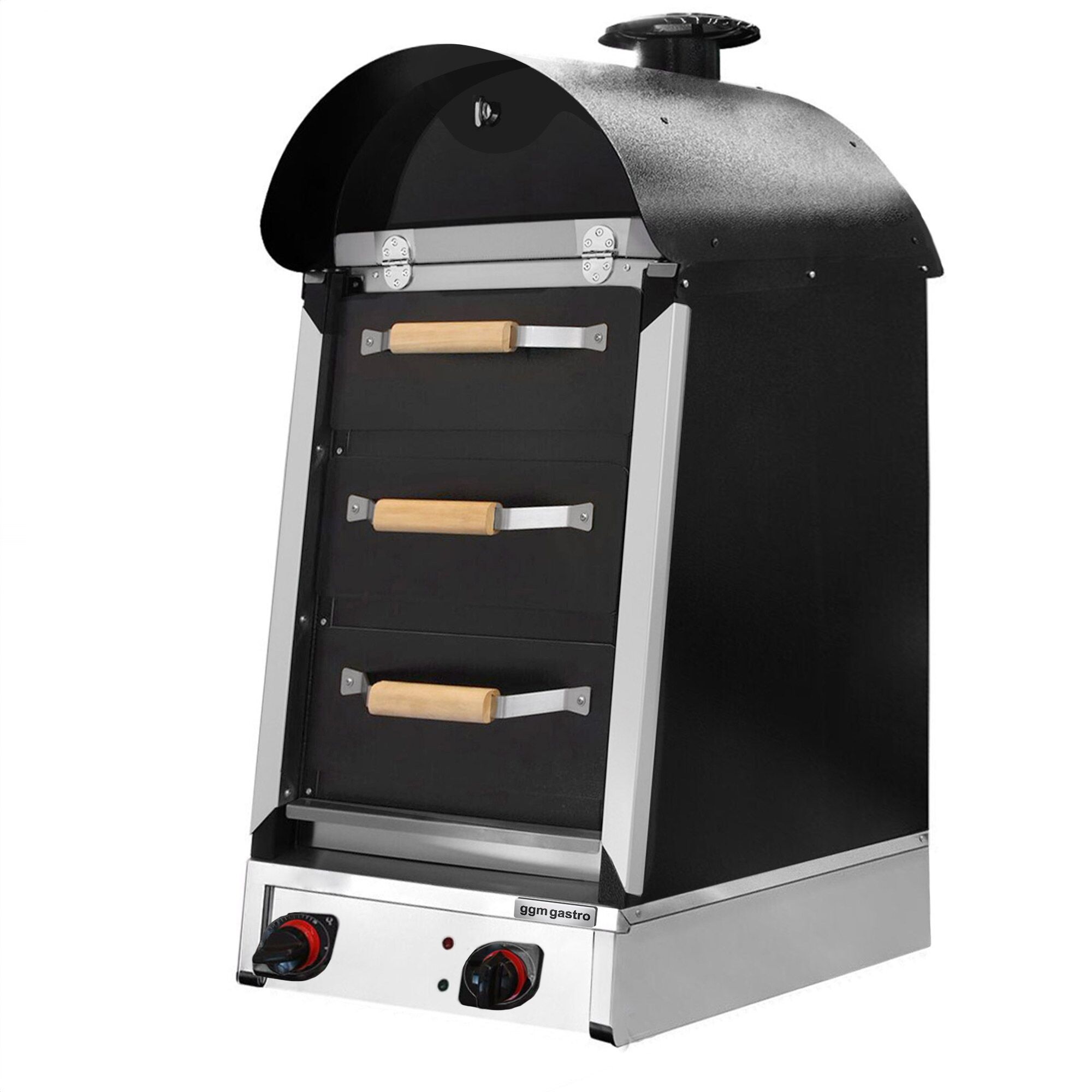 Commercial Electric Jacket Potato Oven - Manual Controls - 4.5kW - 230V - 530x1210x740mm - stainless steel - with 3 drawers