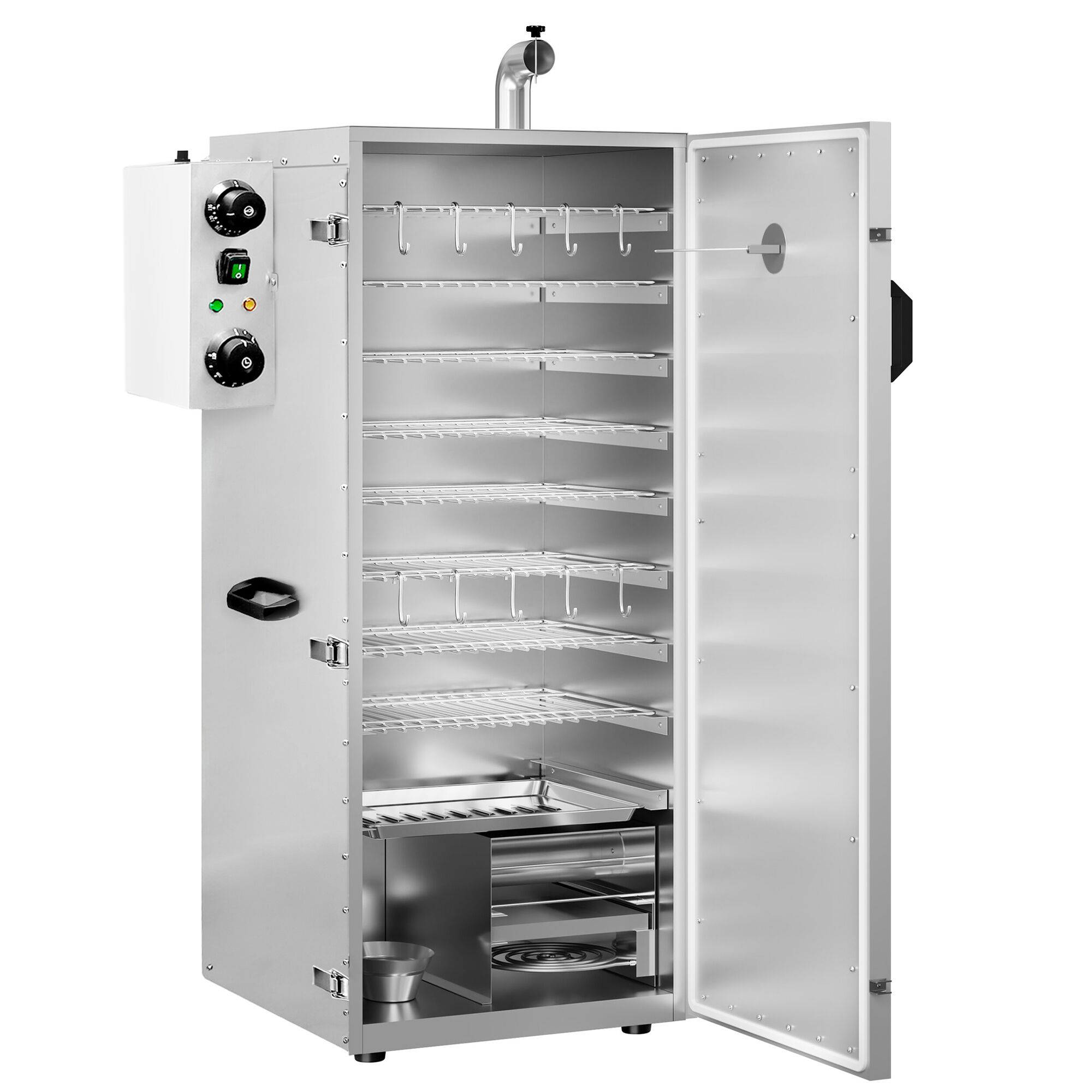 Fumoir électrique professionnel - avec 8 grilles - 450x490mm