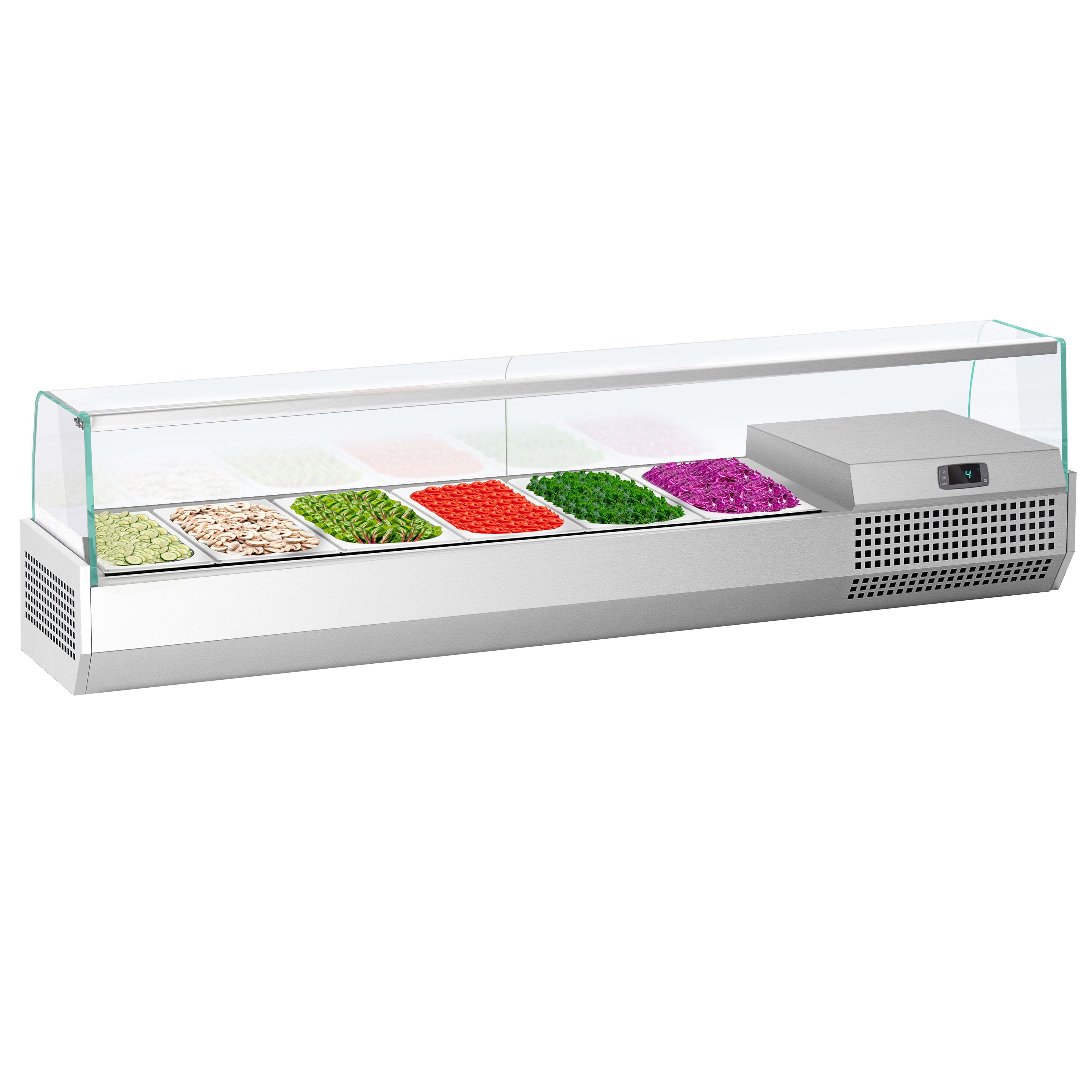 Vitrine Réfrigérée à Ingrédients PREMIUM PLUS - 1733x413mm - 6x GN 1/3