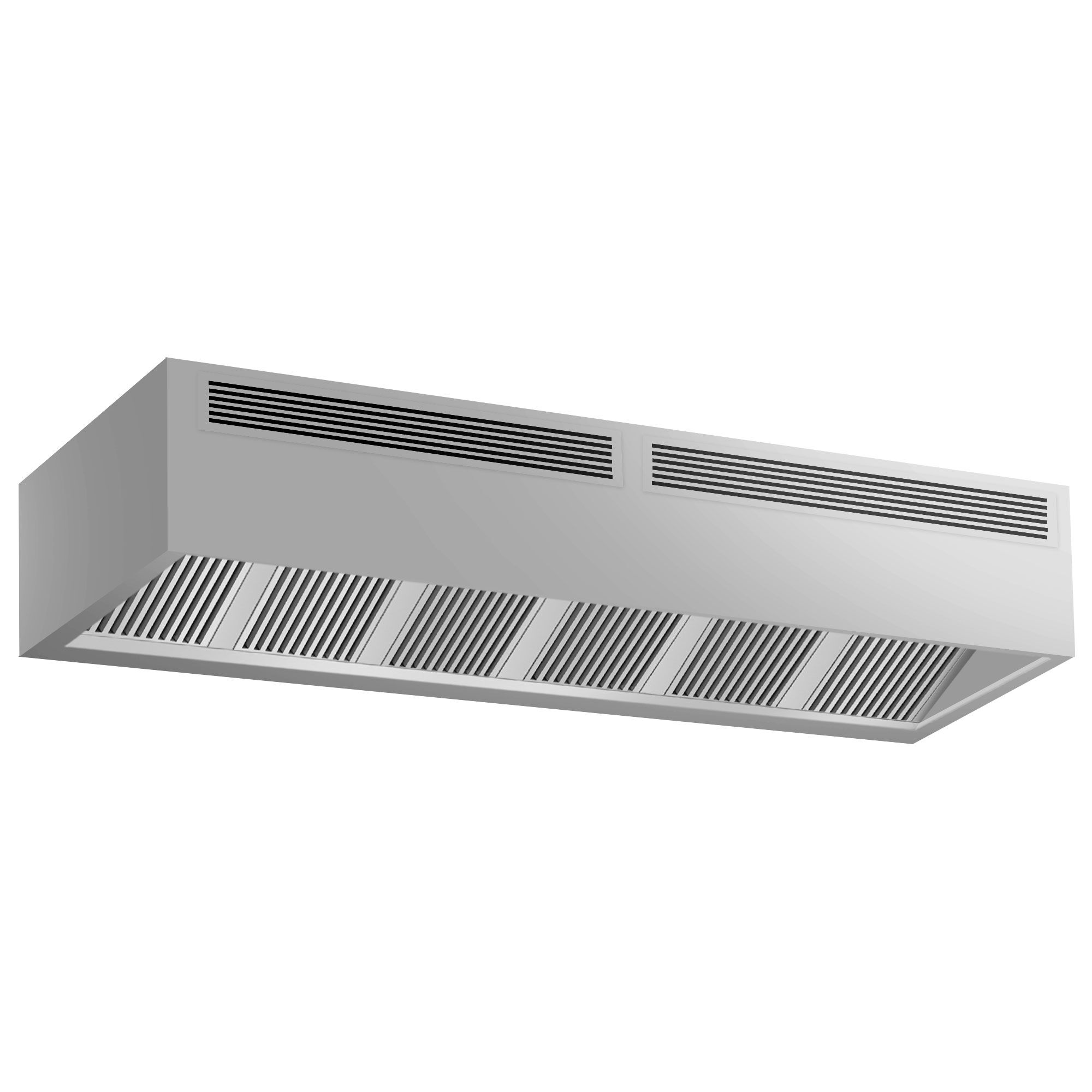 Hotte caisson à induction – 3200 mm – sans moteur – avec filtre