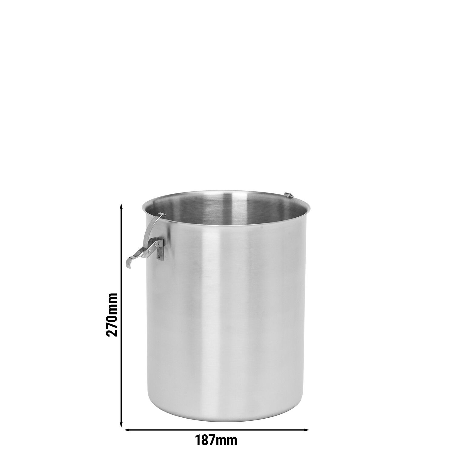 Récipient en inox pour distributeur de sauces - 6 litres