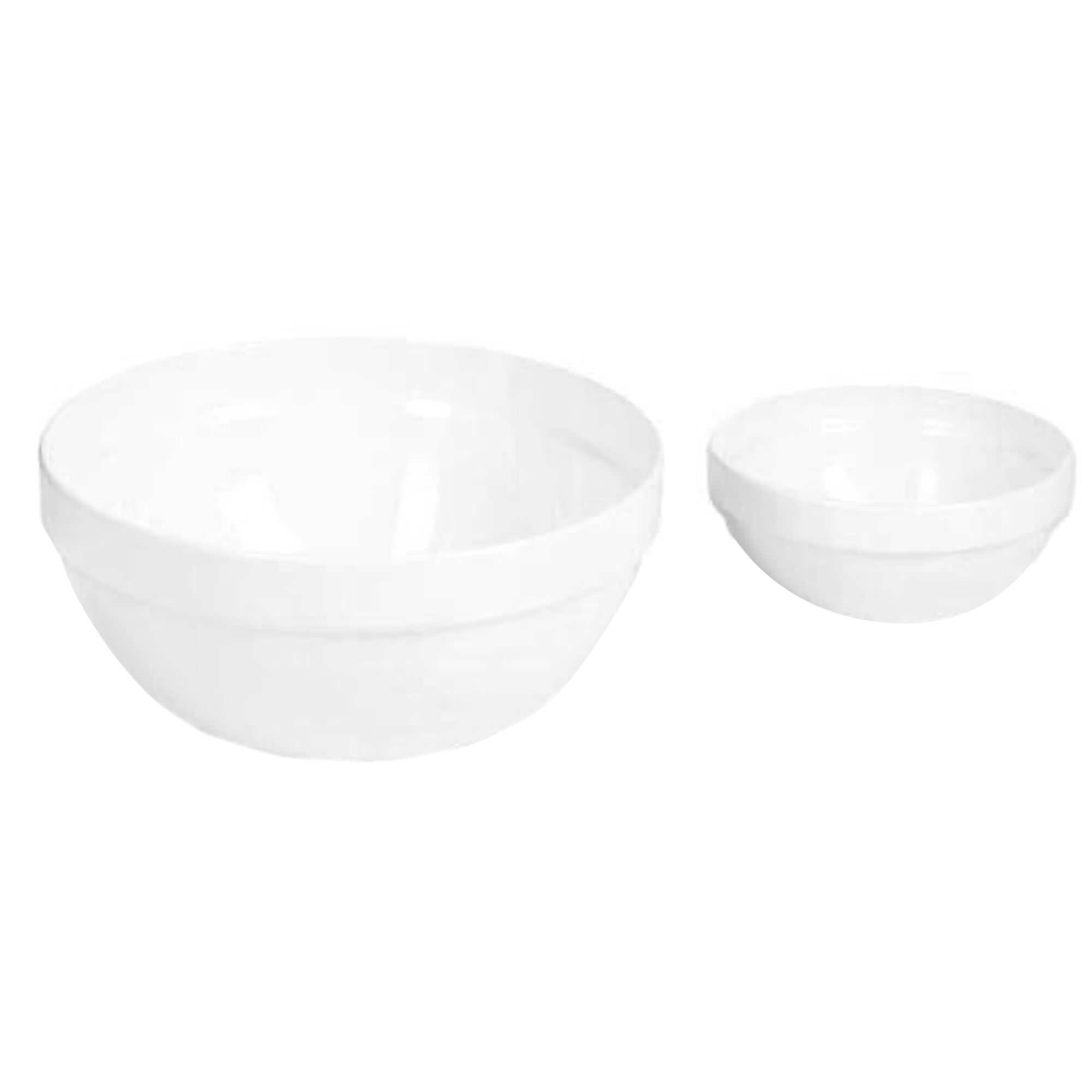 (6 pcs) Coupe - CASUAL MAXI - Mélamine - 250ml - Ø 120mm - Blanc