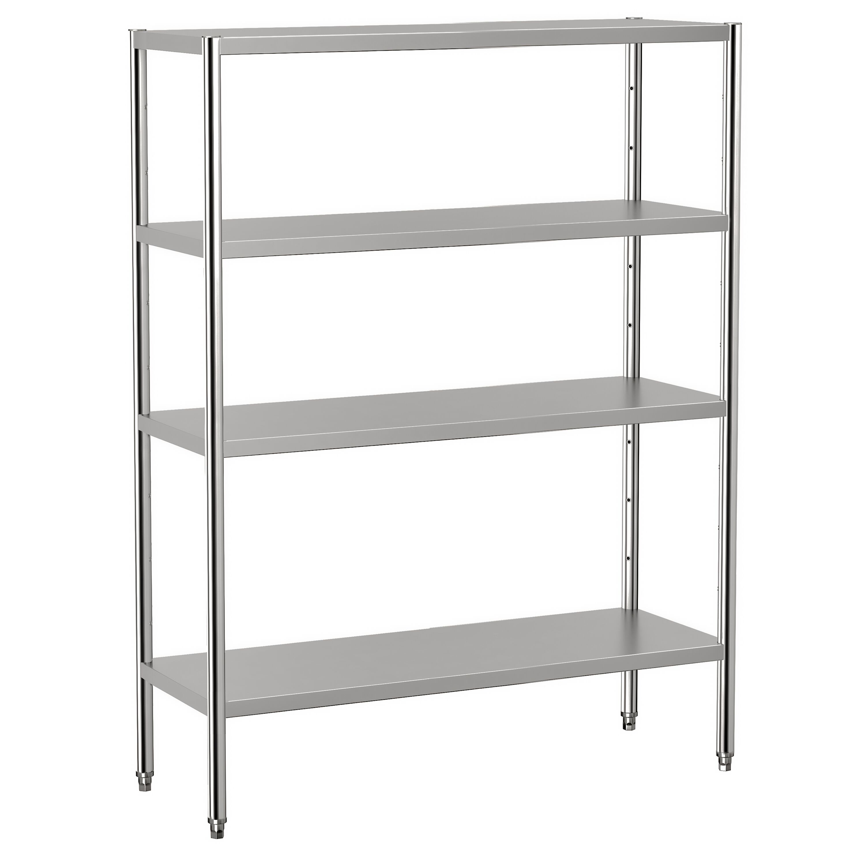 Étagère en inox ECO - 1400 x 490 mm - avec 4 étagères (réglables)