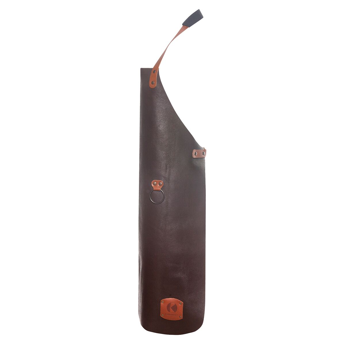 KARLOWSKY | Tablier à bavette en cuir - Moka