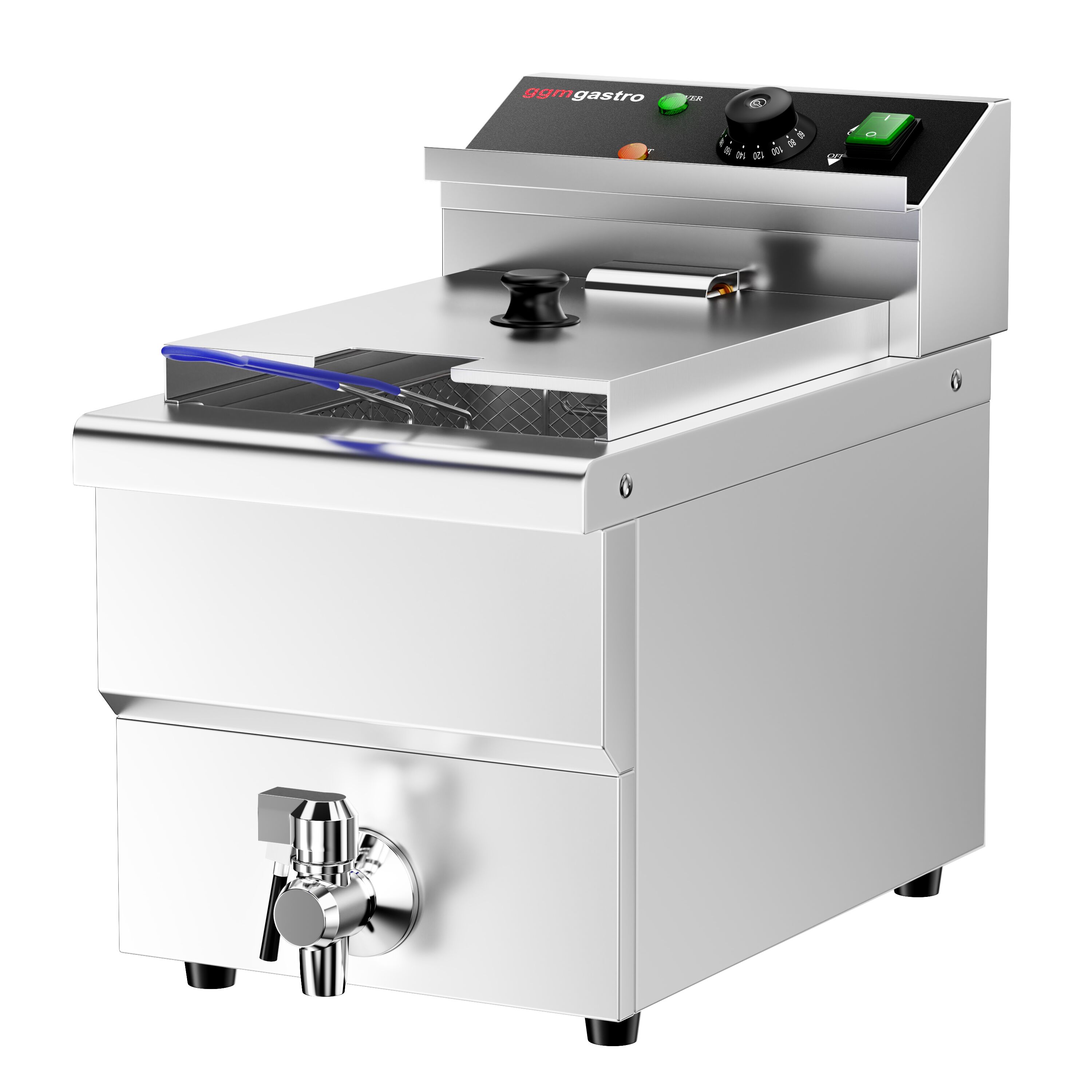 Friteuse électrique – 8 litres – 3,25 kW – avec robinet de vidange