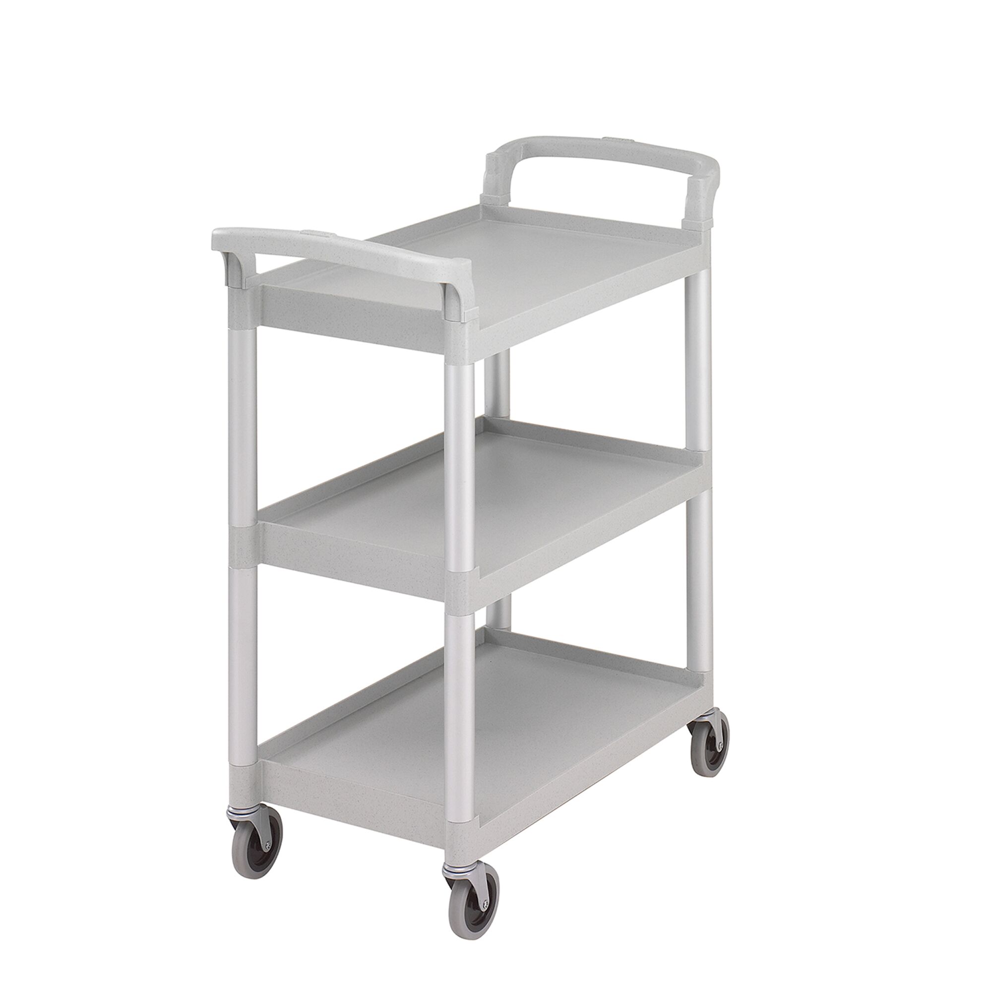 CAMBRO | Chariot de Service en Polypropylène - 835x410mm - avec 3 Étages - Marbré Gris