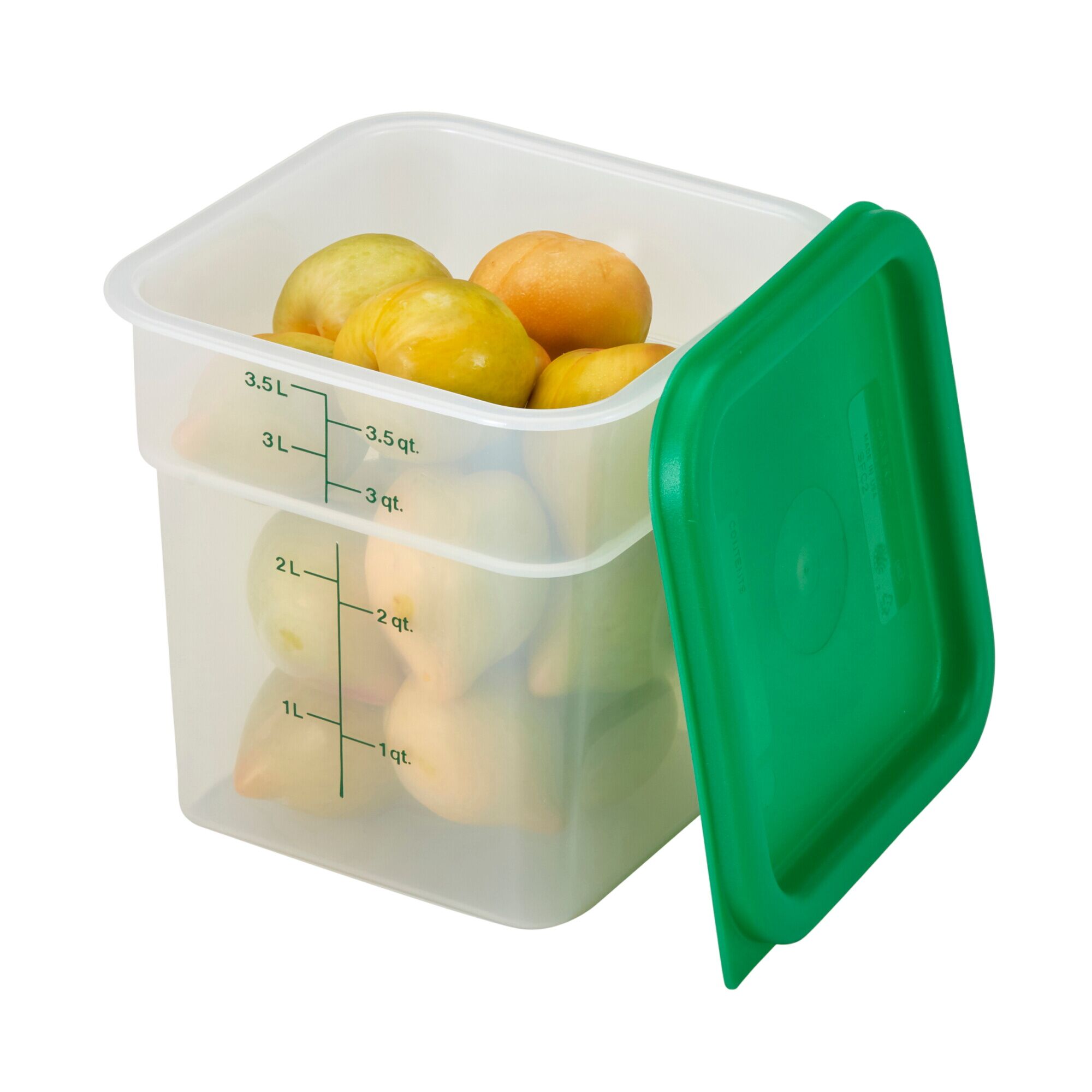 (6 pièces) CAMBRO | CAMSQUARES® – Récipient – 3,8 litres – transparent