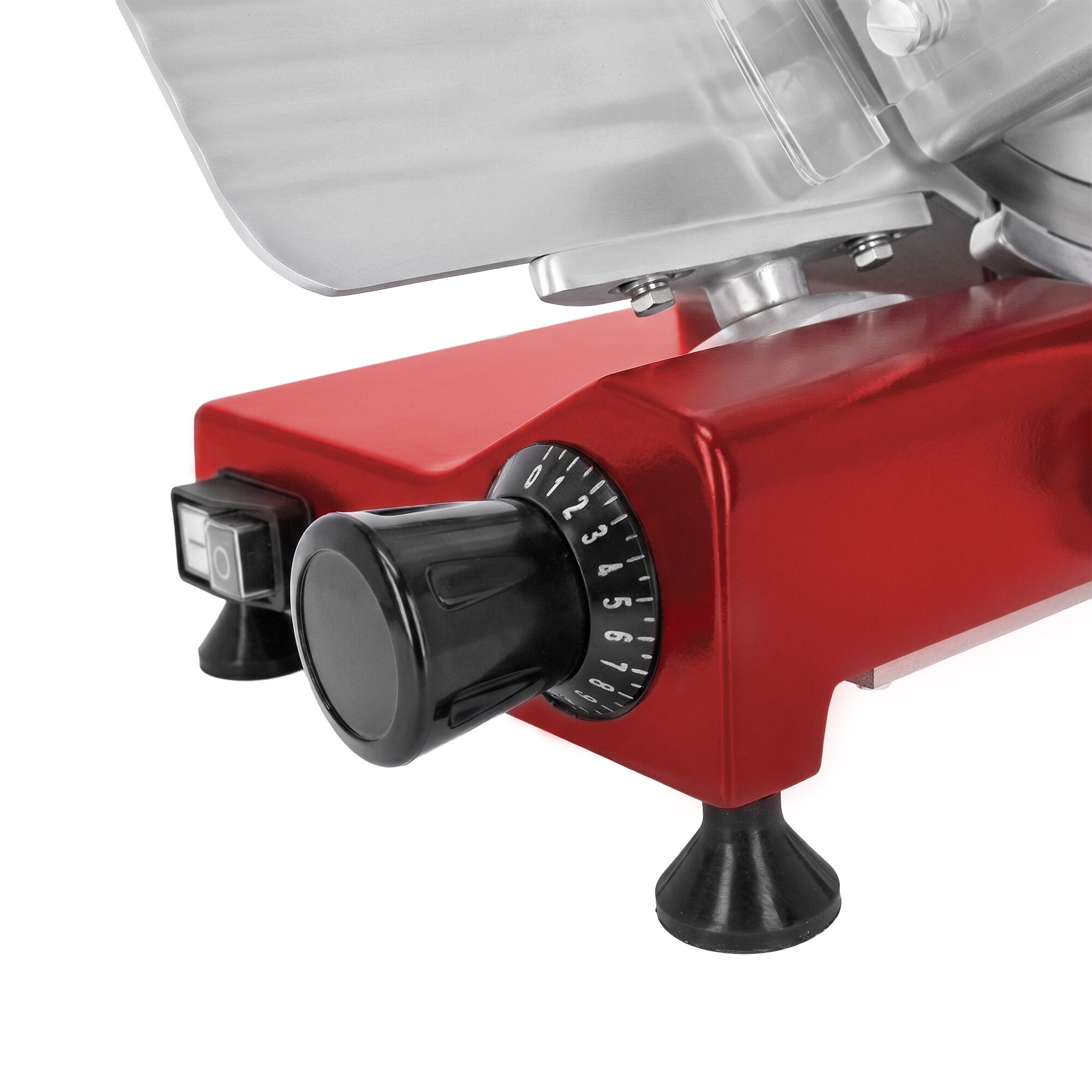 Krajalnica - 150W - Noże: Ø 250mm - Kolor Czerwony