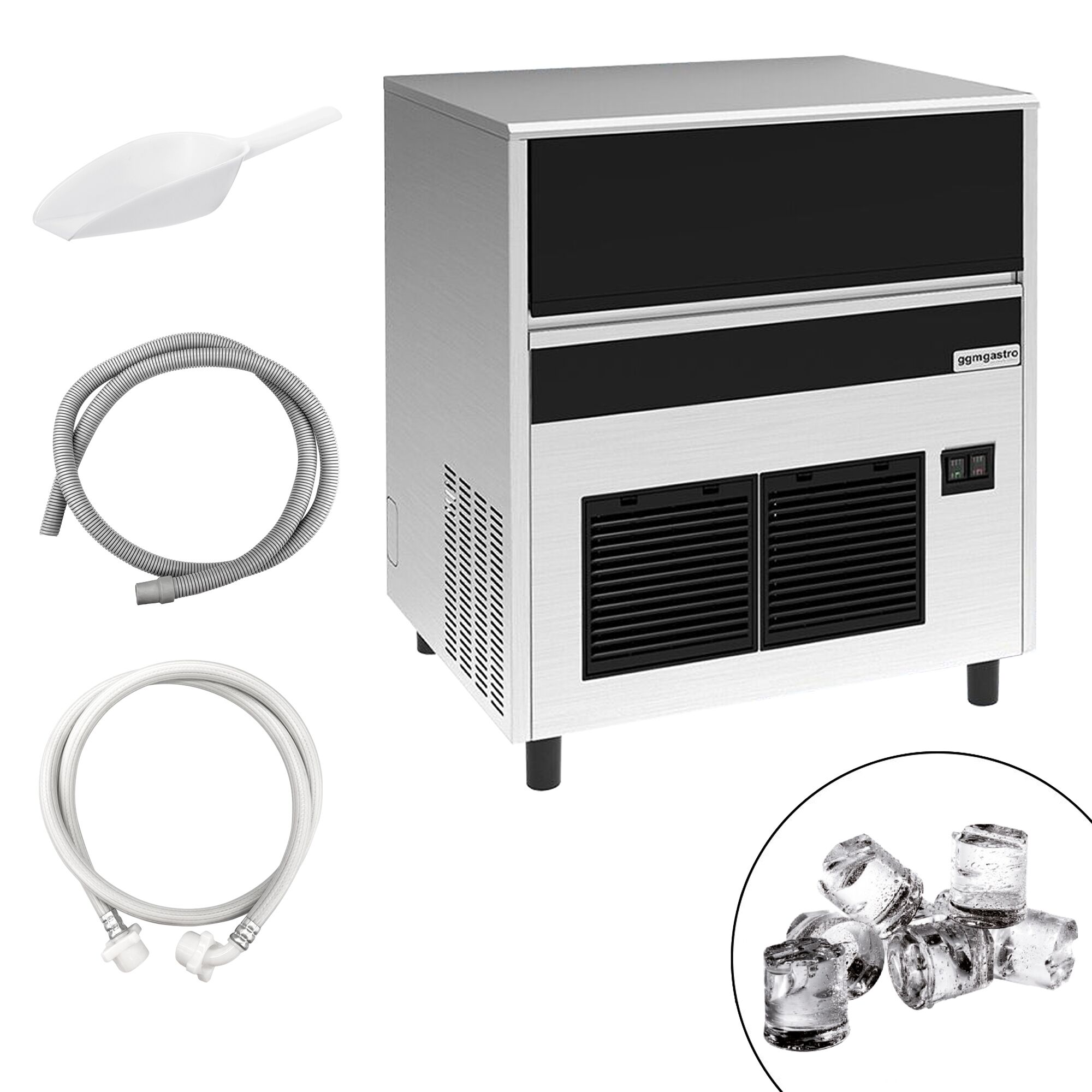 Machine à glaçons - Cylindre - 85 kg/24 h