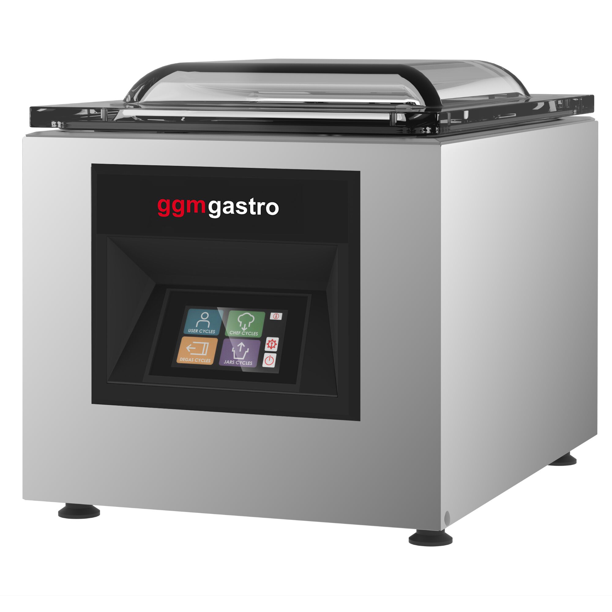Machine sous vide à cloche – 10 m³/h – 600 watts – écran tactile – avec injection de gaz