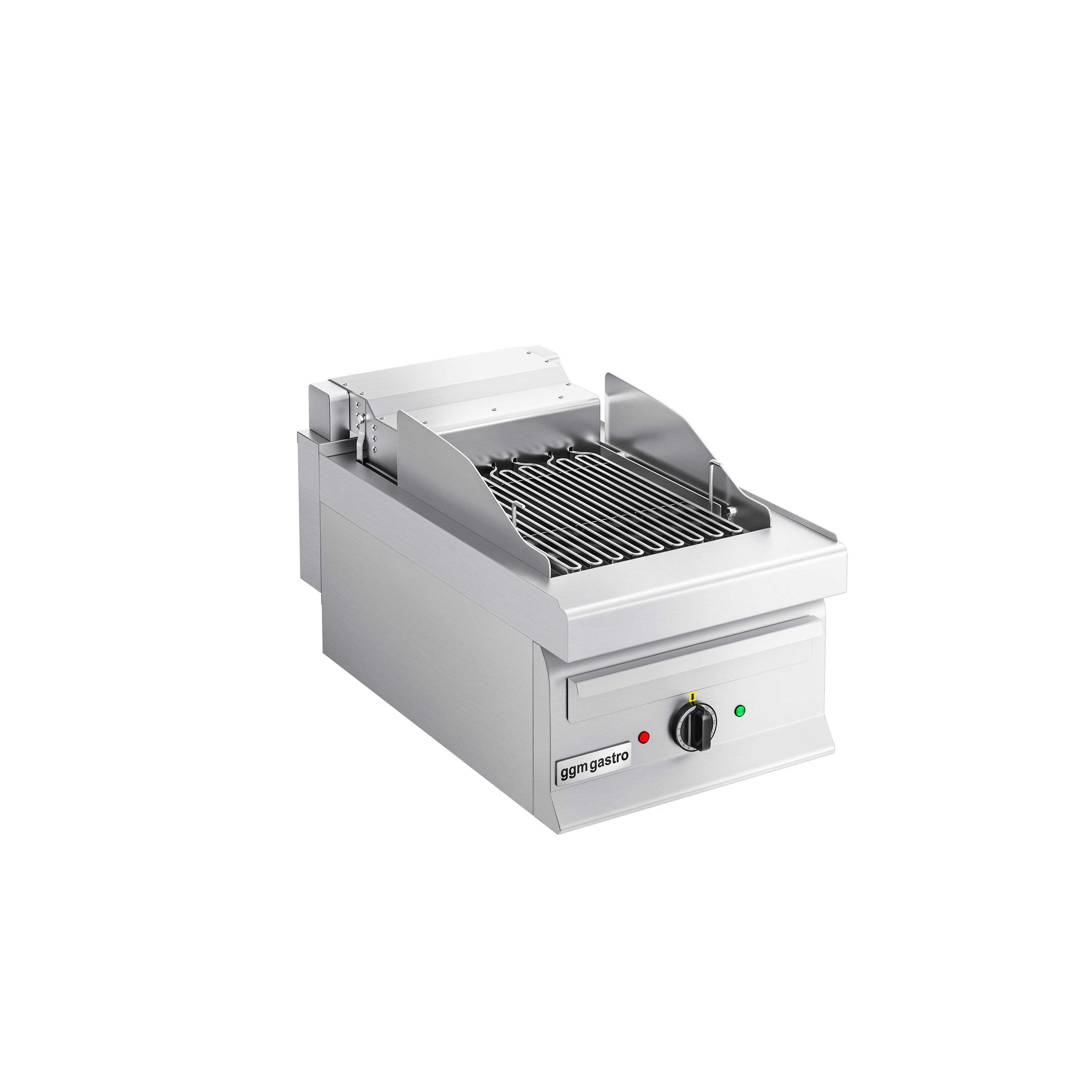 Grill électrique professionnel direct à eau - 3,75kW - de table - P700mm - grille inclinable