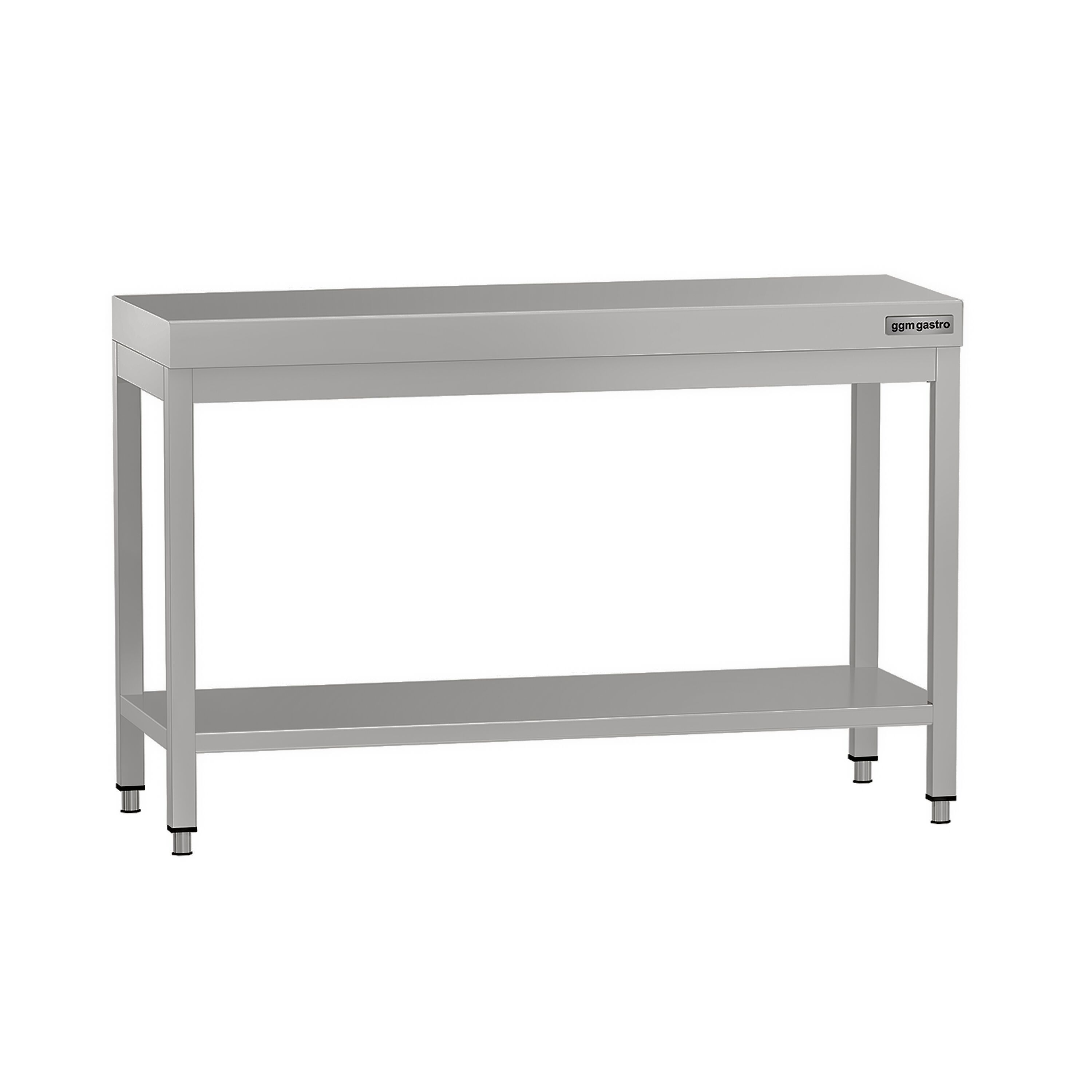 Table de travail en inox ECO – 1200 × 600 mm – avec tablette inférieure