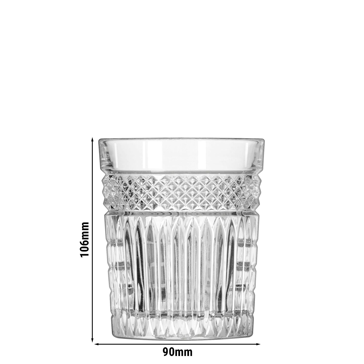 (12 pcs) Gobelet - RADIANT - 35 cl - Transparent