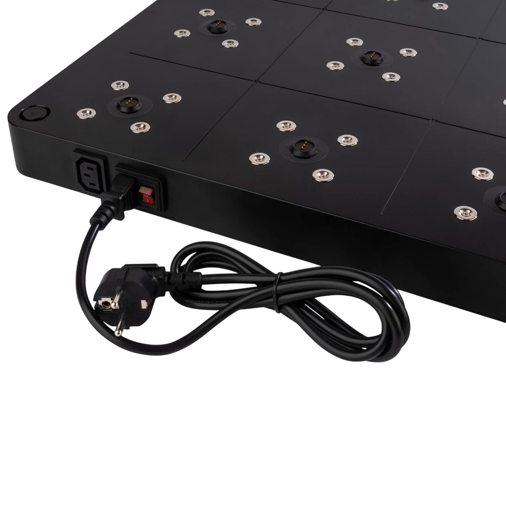 Station de charge (15 ports) - ABS plastique - 750x430x50mm - Noir - incl. prise secteur, 2 télécommandes avec piles