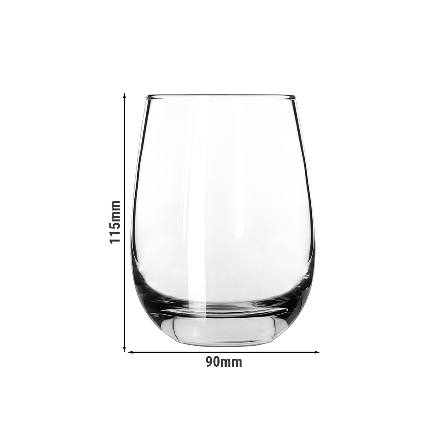 (12 pièces) LIBBEY | STEMLESS - Verre à vin sans pied - 451 ml