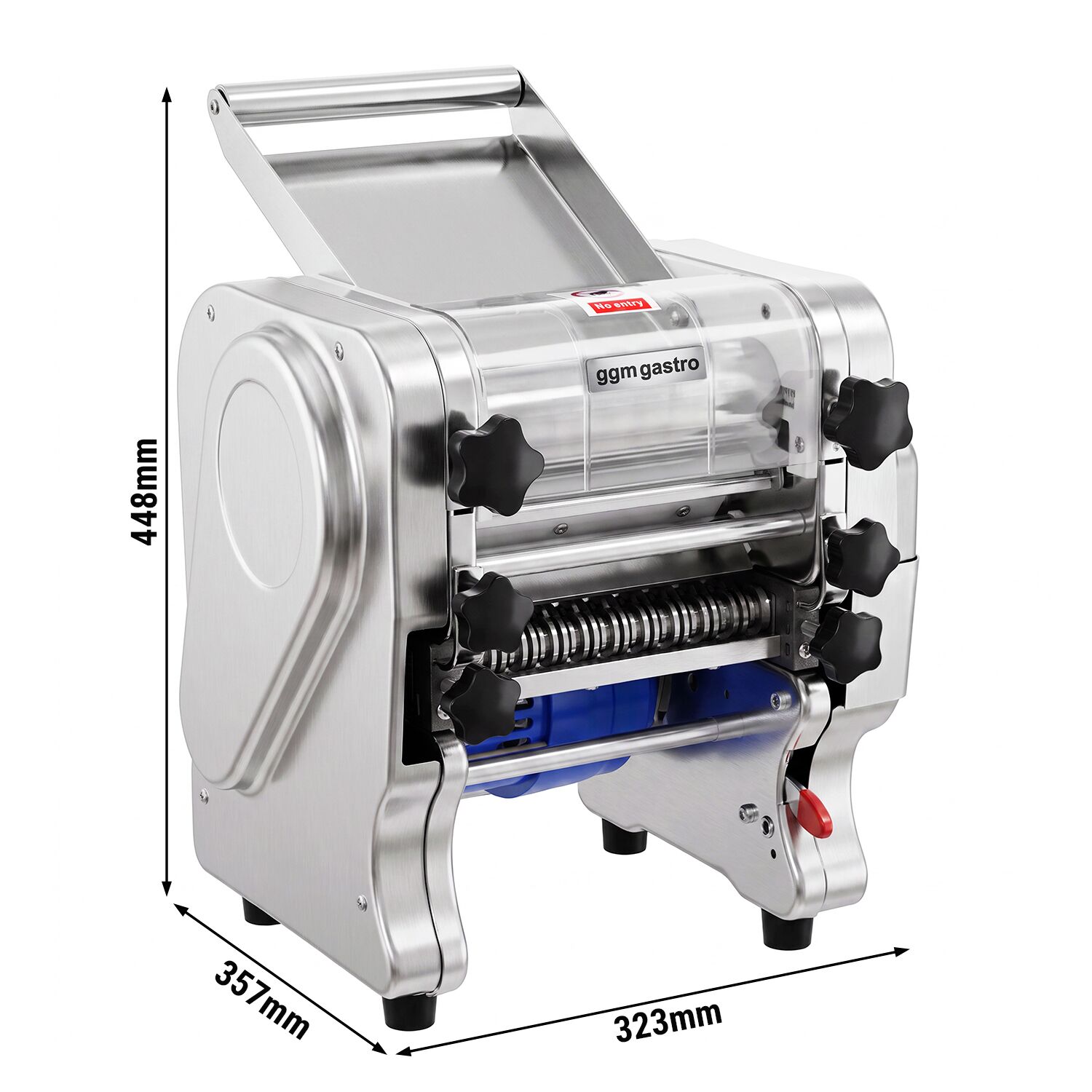 Elektryczna maszyna do makaronu z wałkiem do rozwałkowywania ciasta – długość wałka 180 mm – wydajność 5 kg/h