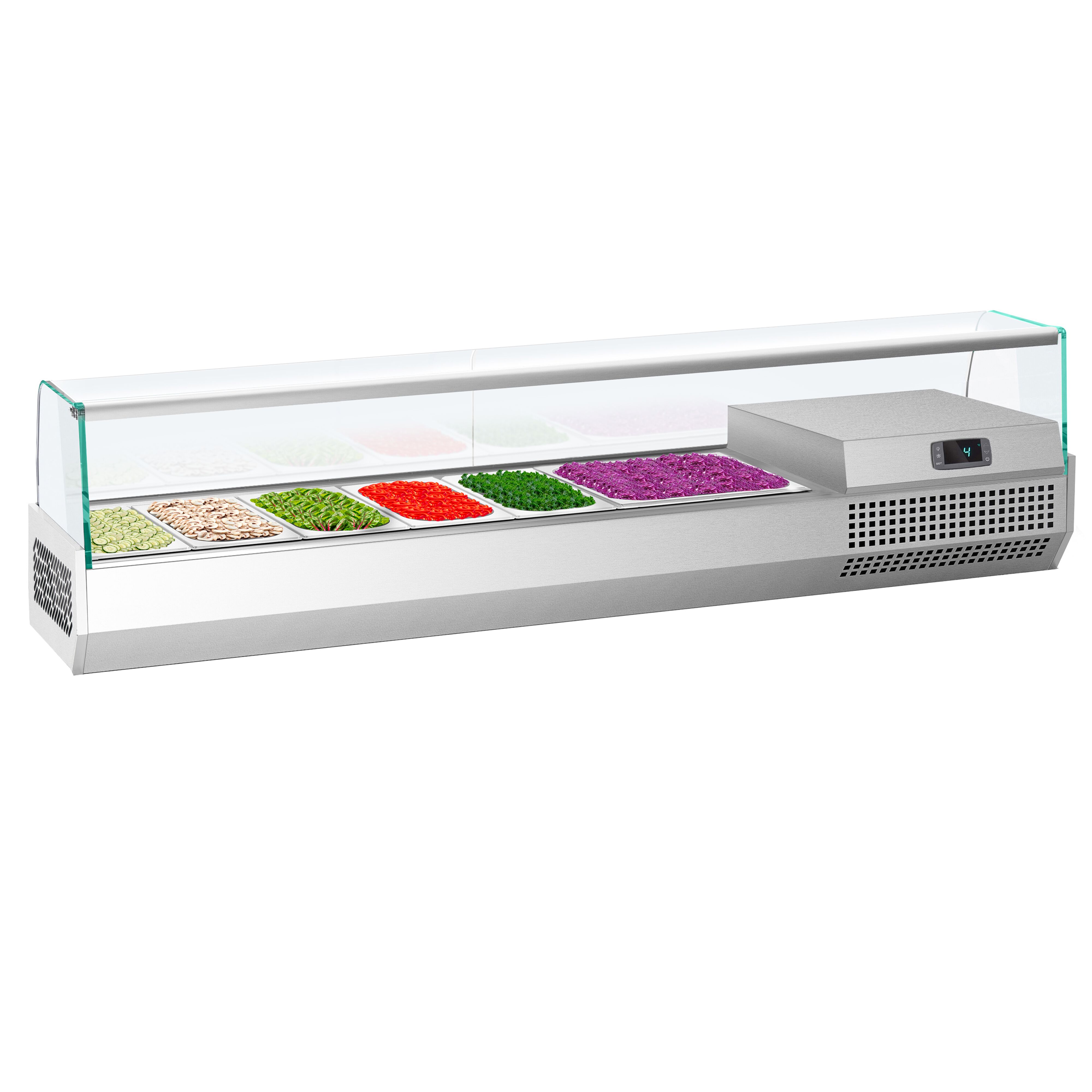 Vitrine Réfrigérée à Ingrédients PREMIUM PLUS - 1733x353mm - 7x GN 1/4