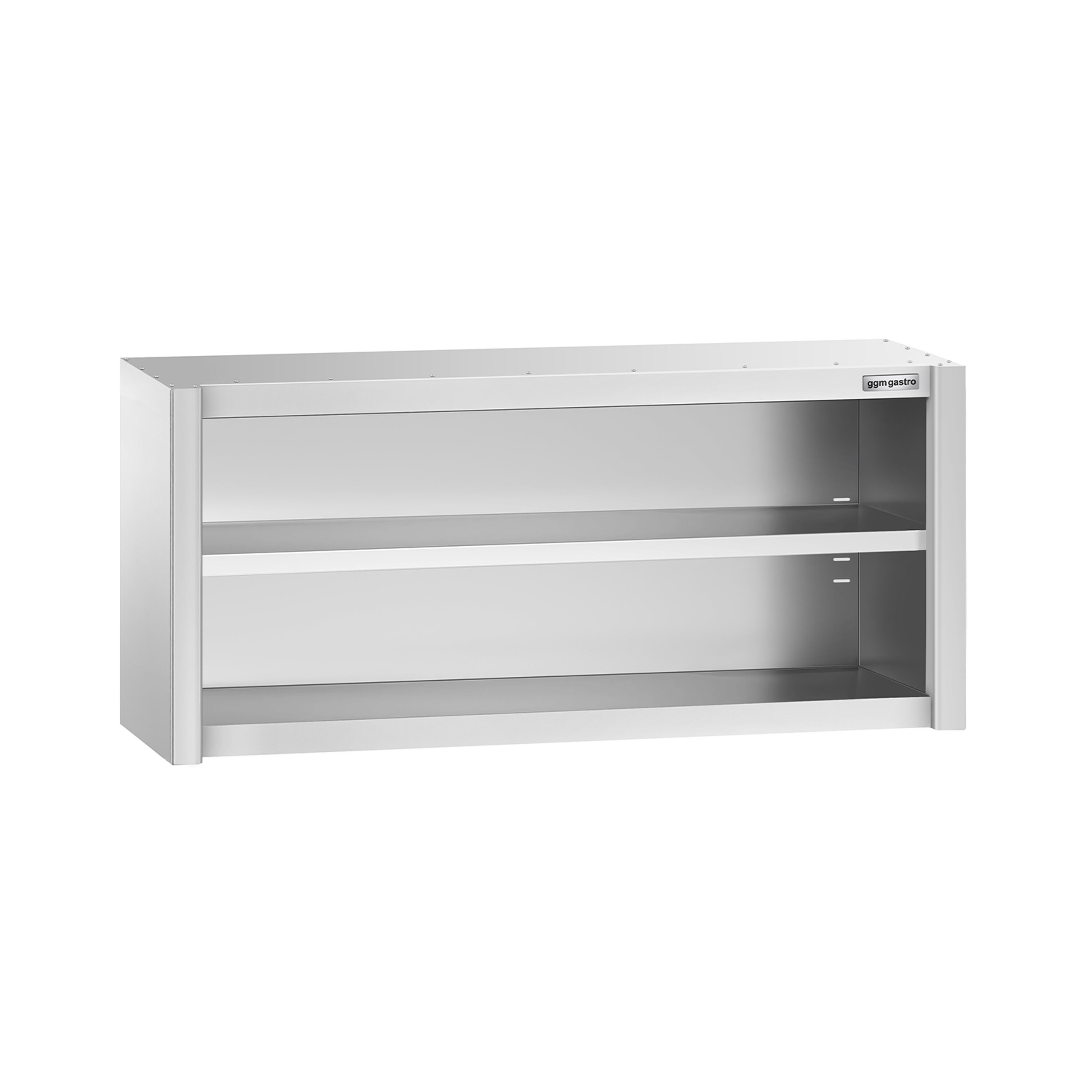 Armoire murale en acier inoxydable PREMIUM - 1400x400mm - sans portes (ouvert) - 650mm de haut