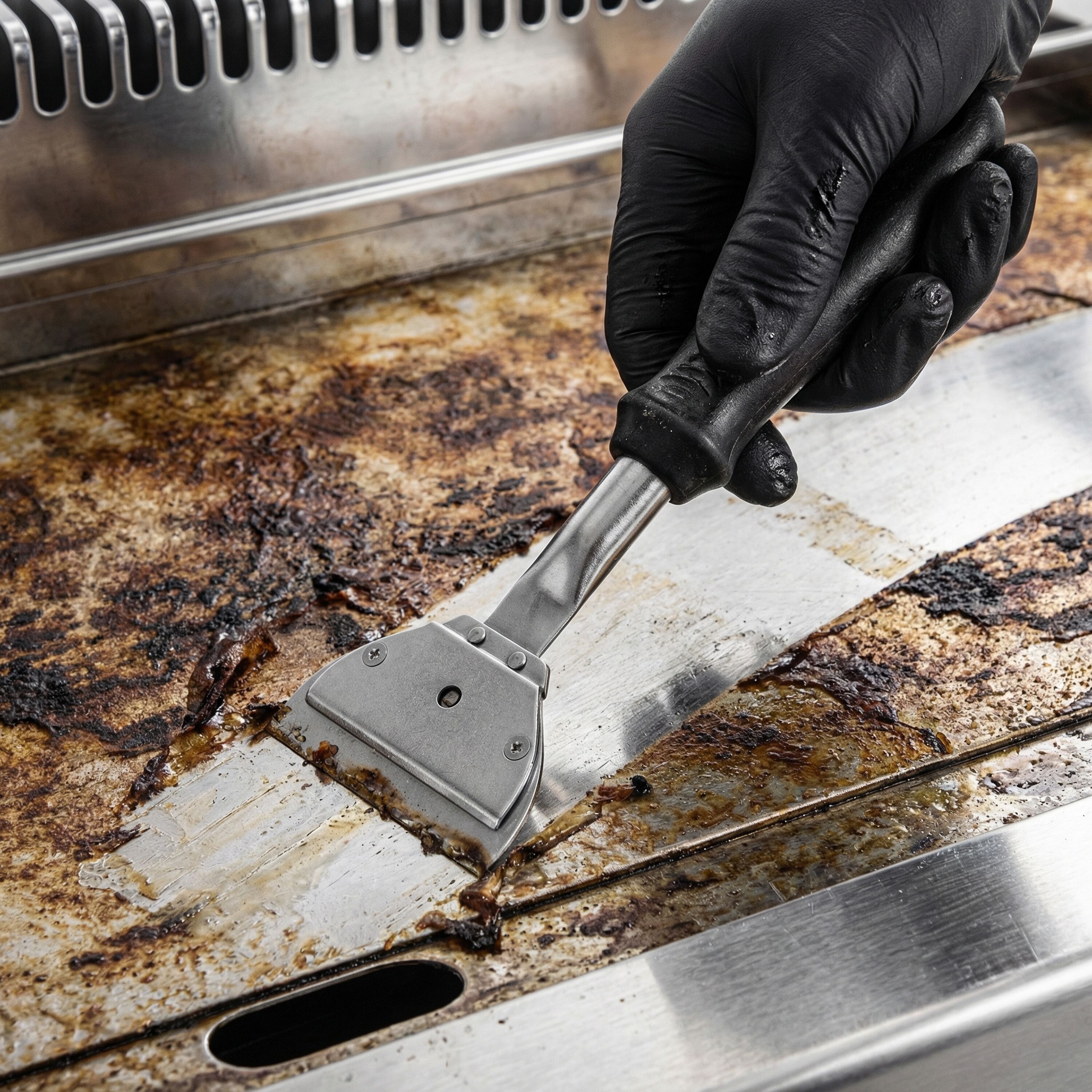 Plancha électrique - plaque acier - 2 zones - 7,1 kW - Lisse - Surface de cuisson : 795x535mm - incl. soubassement avec 2 portes
