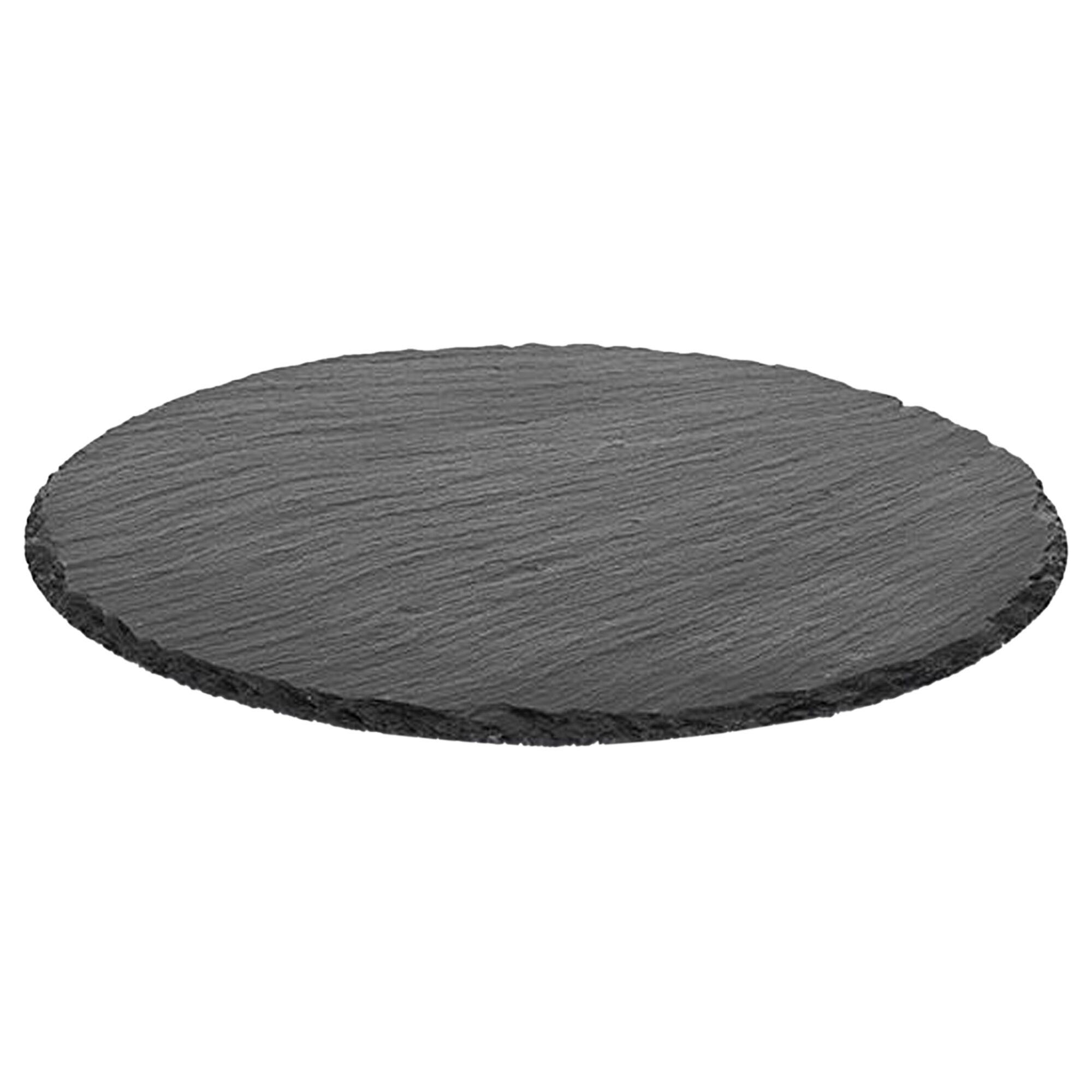 (6 pcs) Plateau en ardoise naturelle - Ø320mm