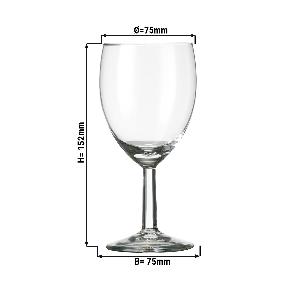 (6 pcs) Wine glass - Gilde - 240 ml