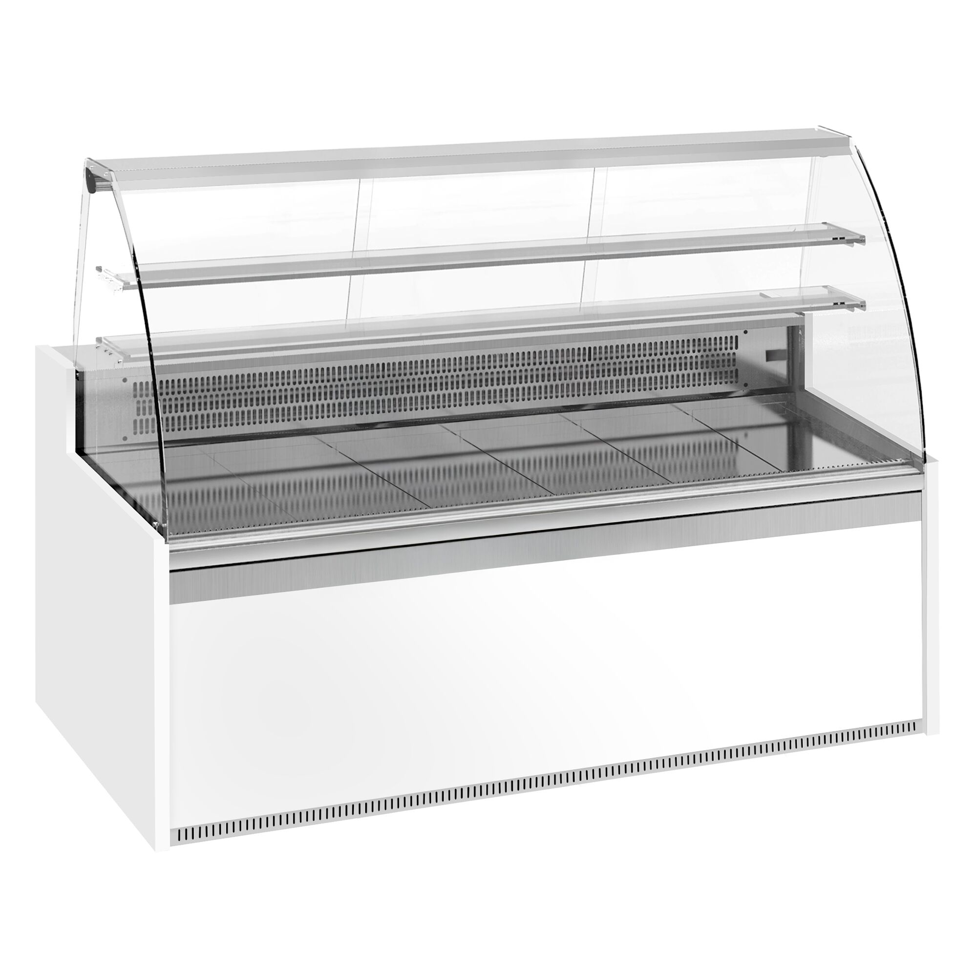 Comptoir vitrine réfrigérée - 1935x985mm - +4/+8°C - 327L - 3 portes - Éclairage LED