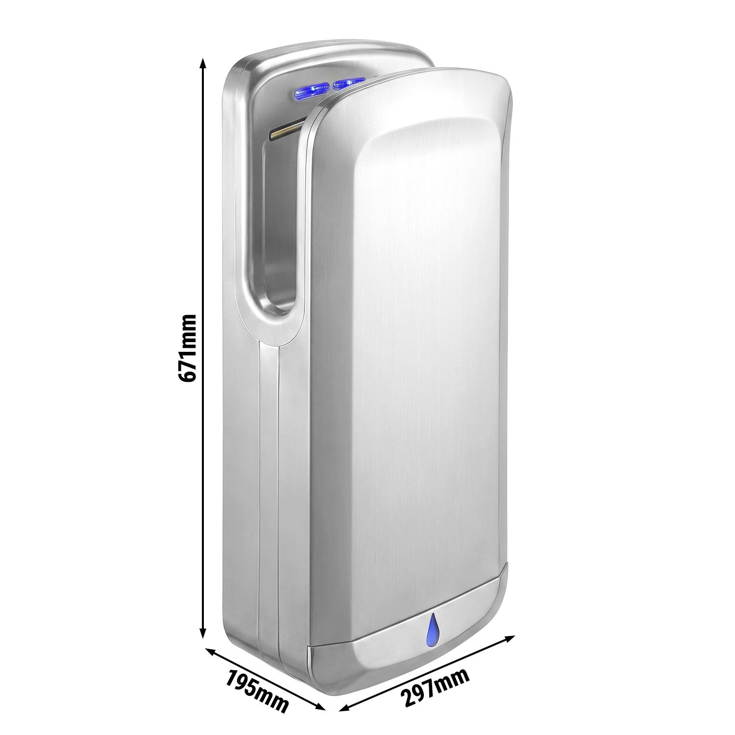 Hand Dryer with Filter - Matt Black Stainless Steel