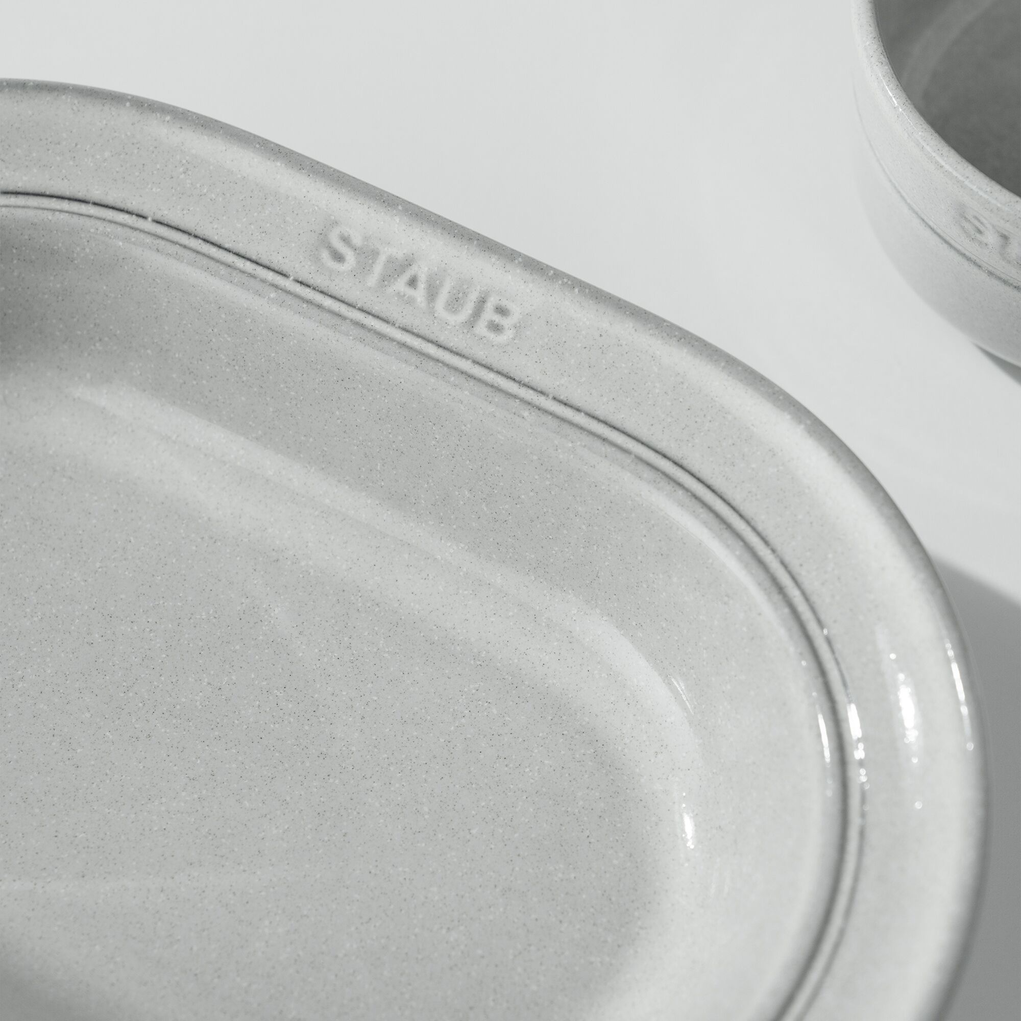 STAUB | Dining Line Ceramic Deep Plate – Ø 25 cm - White Truffle