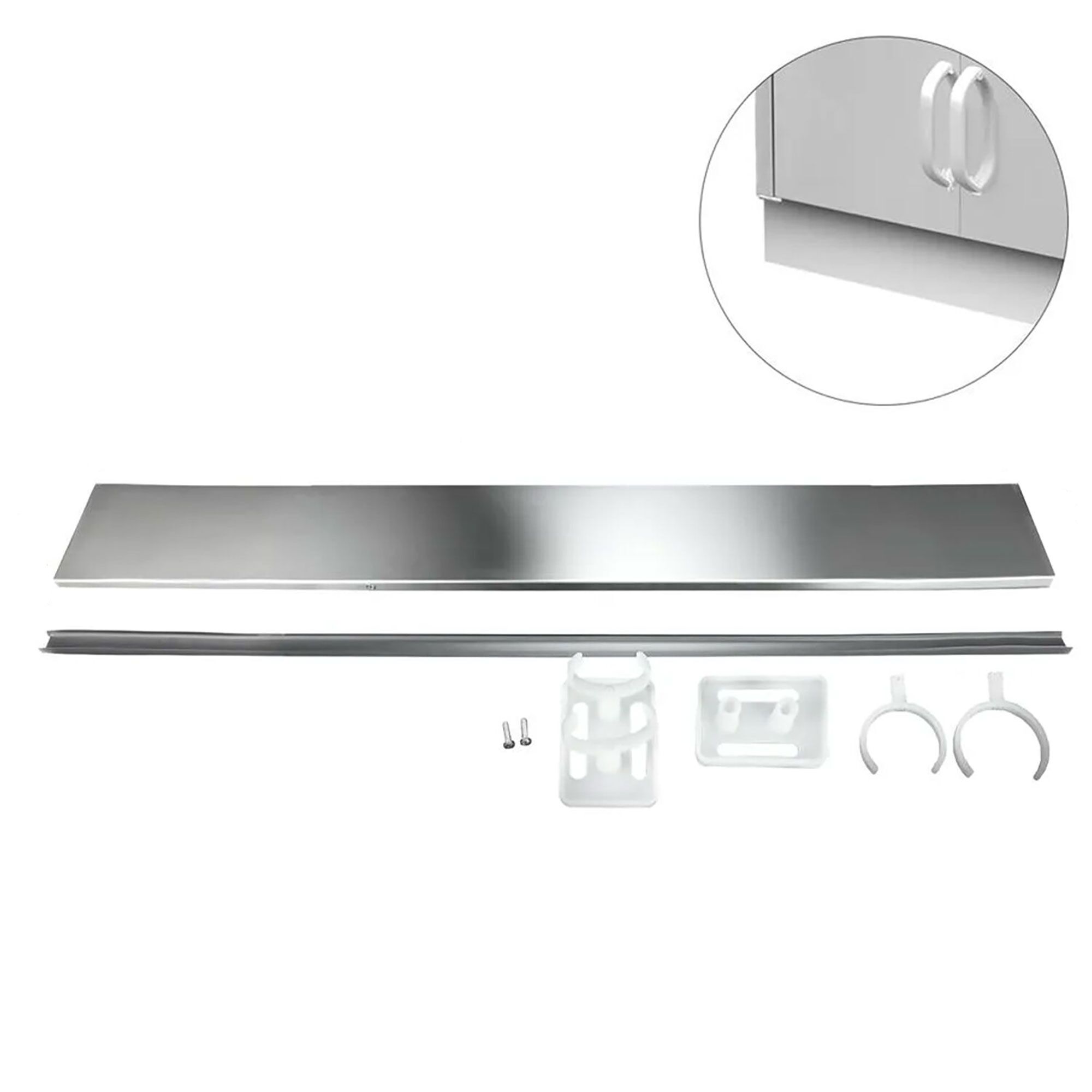 Socle en inox – longueur : 1800 mm