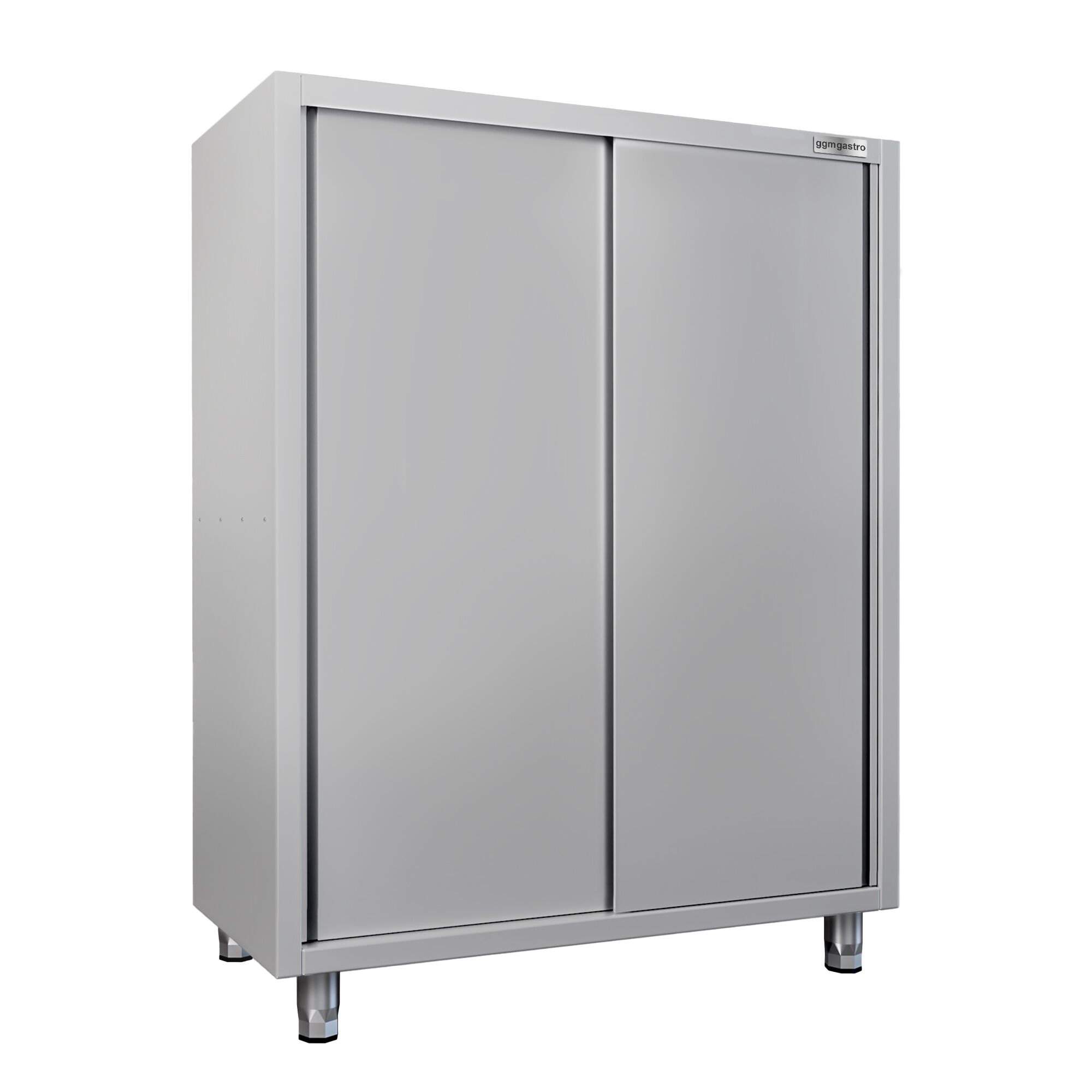 Armoire haute en inox ECO - 1400x700mm - 2 portes coulissantes - Hauteur: 1800mm