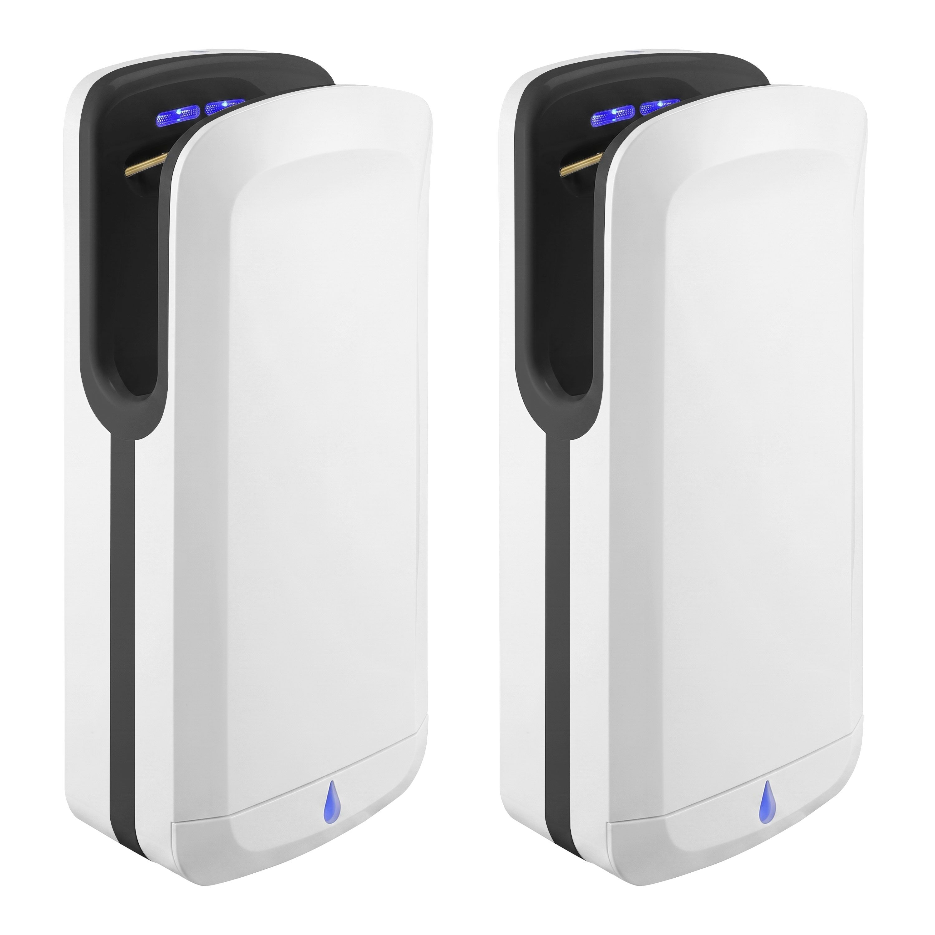 (2 pcs) Hand Dryer with Sensor & UV Light - White