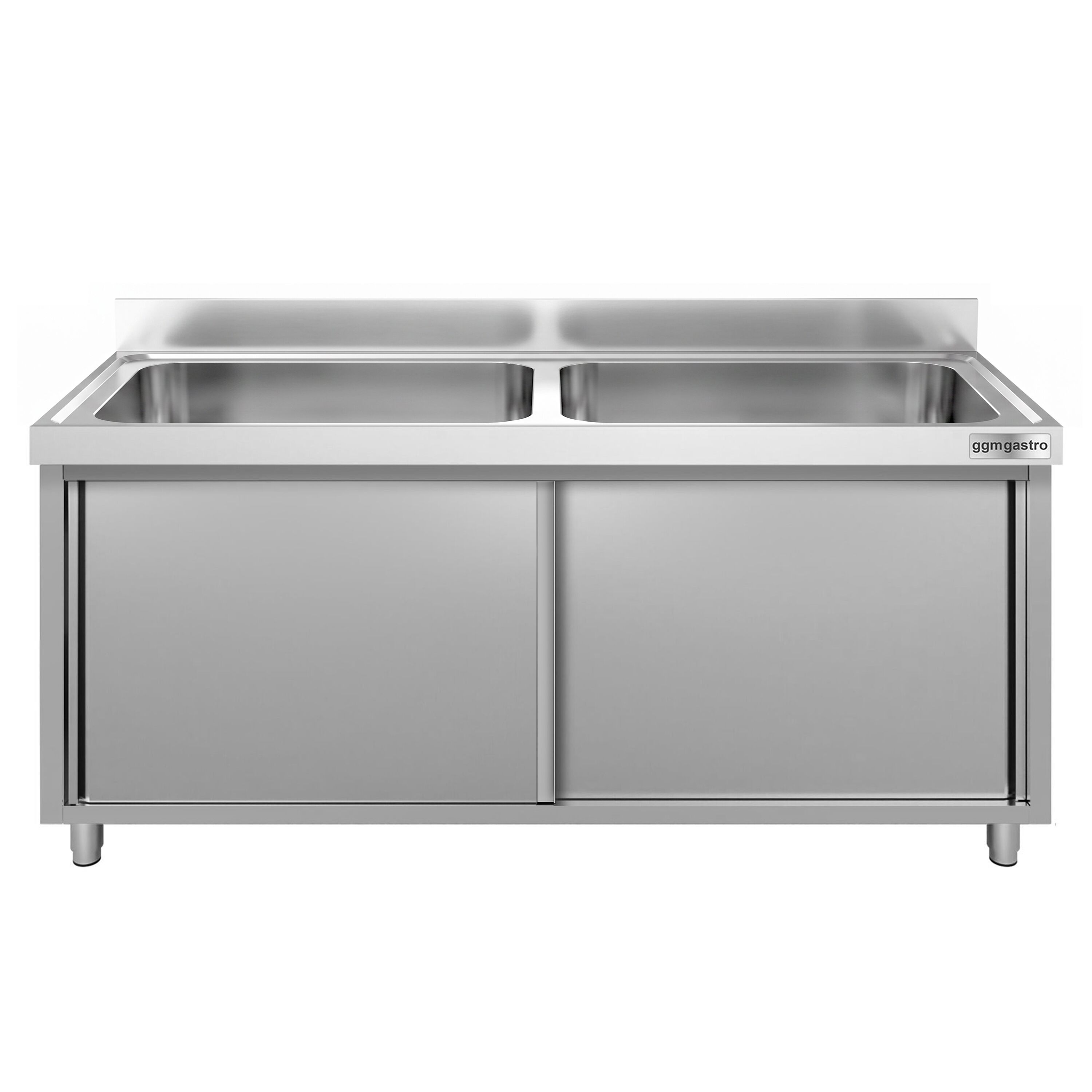 ECO pot washing cabinet - 1800x700mm - with 2 basins