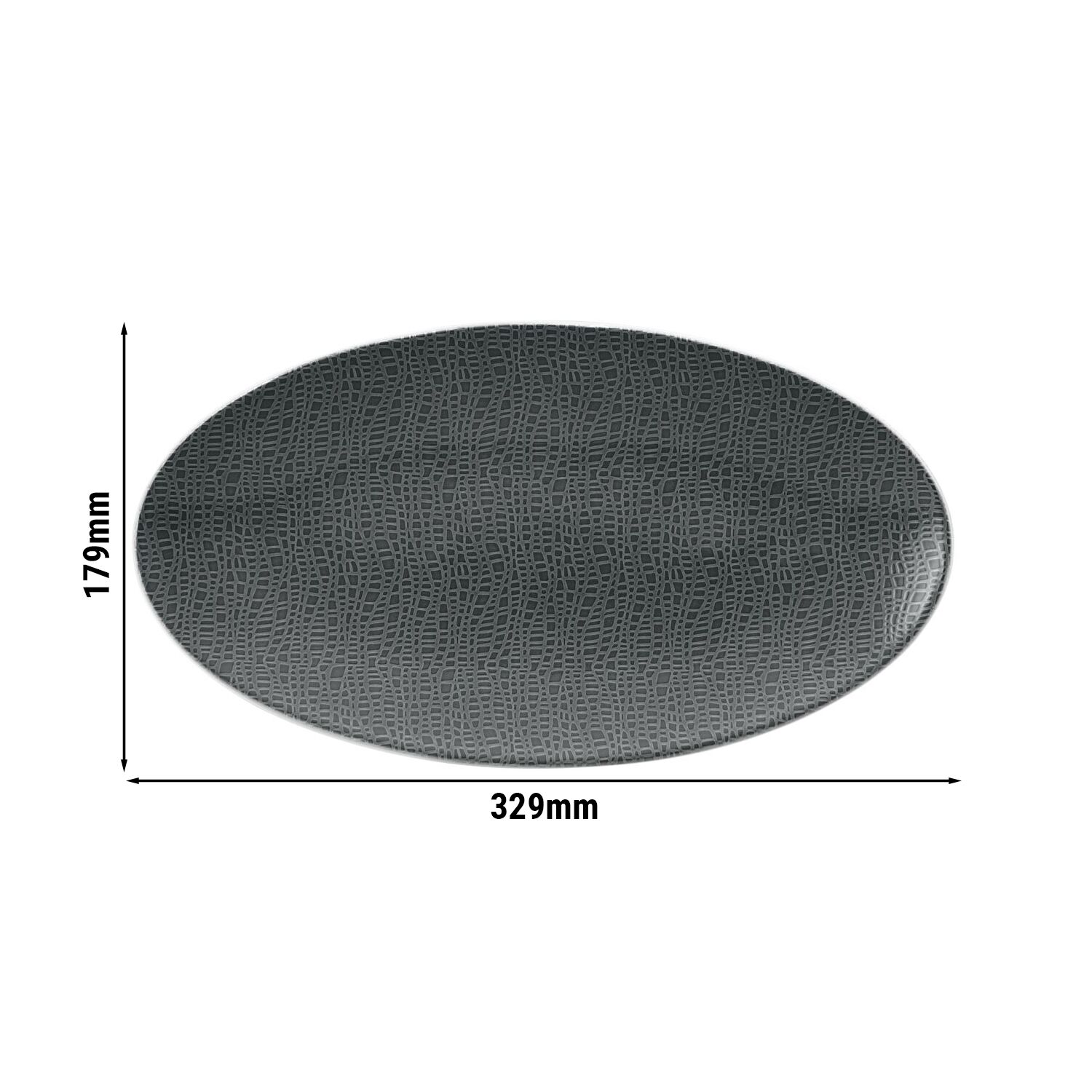 (2 pièces) SELTMANN WEIDEN | Plat de service - 330x180 mm - Anthracite         