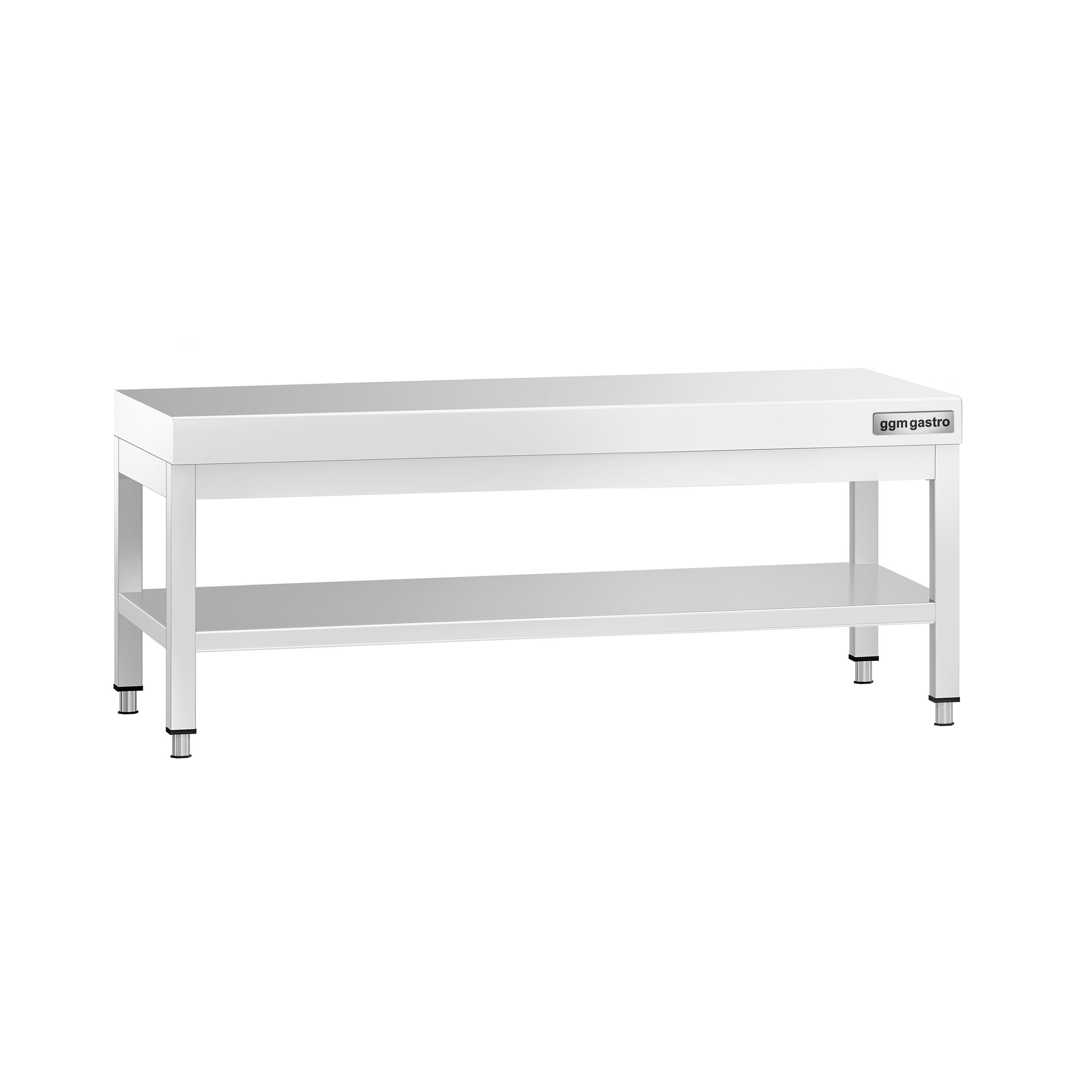 Table de travail en acier inoxydable PREMIUM - 1200x600mm - avec étagère basse