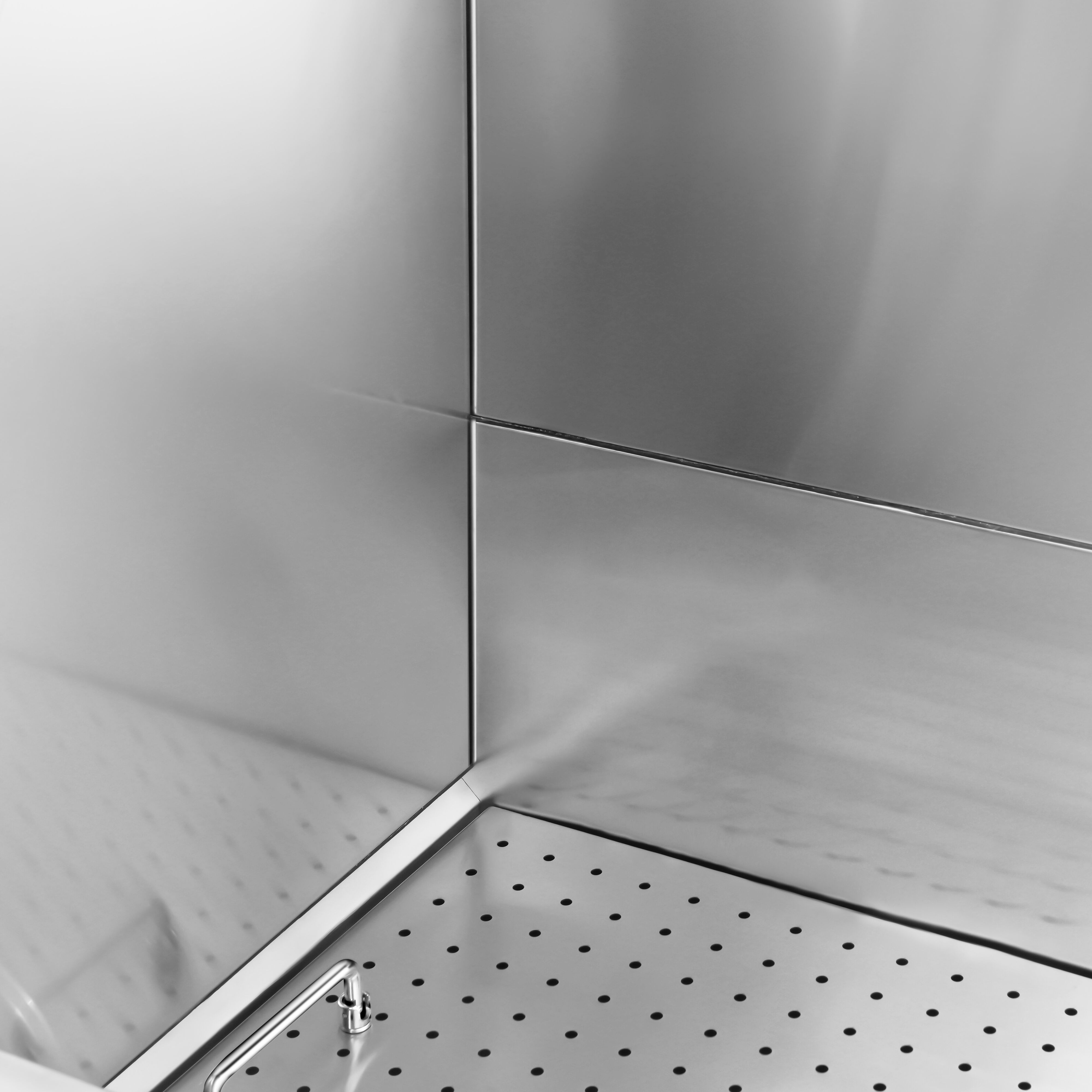 Dog Bath - with Ramp, Taps and Mixers & perforated stainless steel base