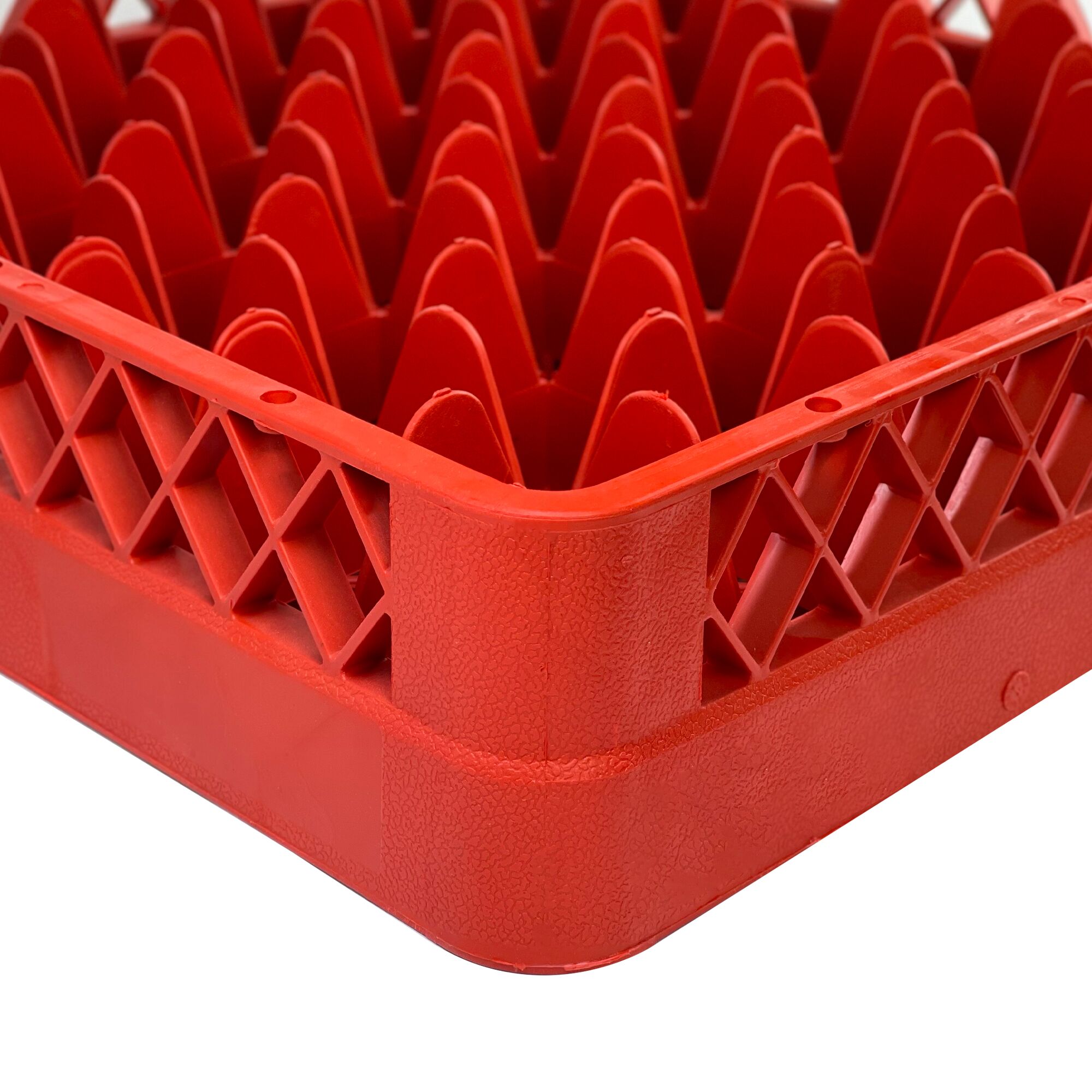 Casier à verres - 500x500mm - 49 compartiments - Rouge - compatible ARU49N