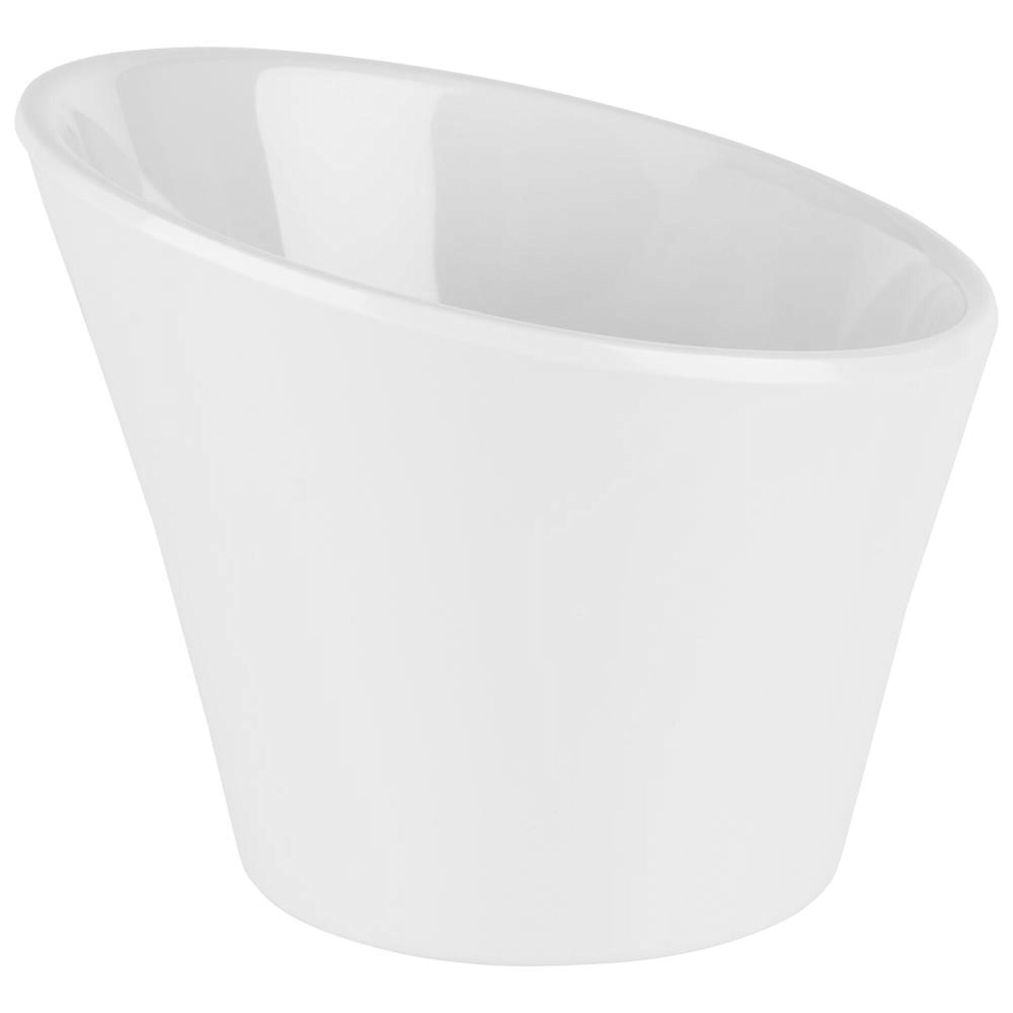 (6 pcs) Coupe - CASUAL - Mélamine - 300ml - carré - 120x120mm - Profondeur : 95mm - Blanc