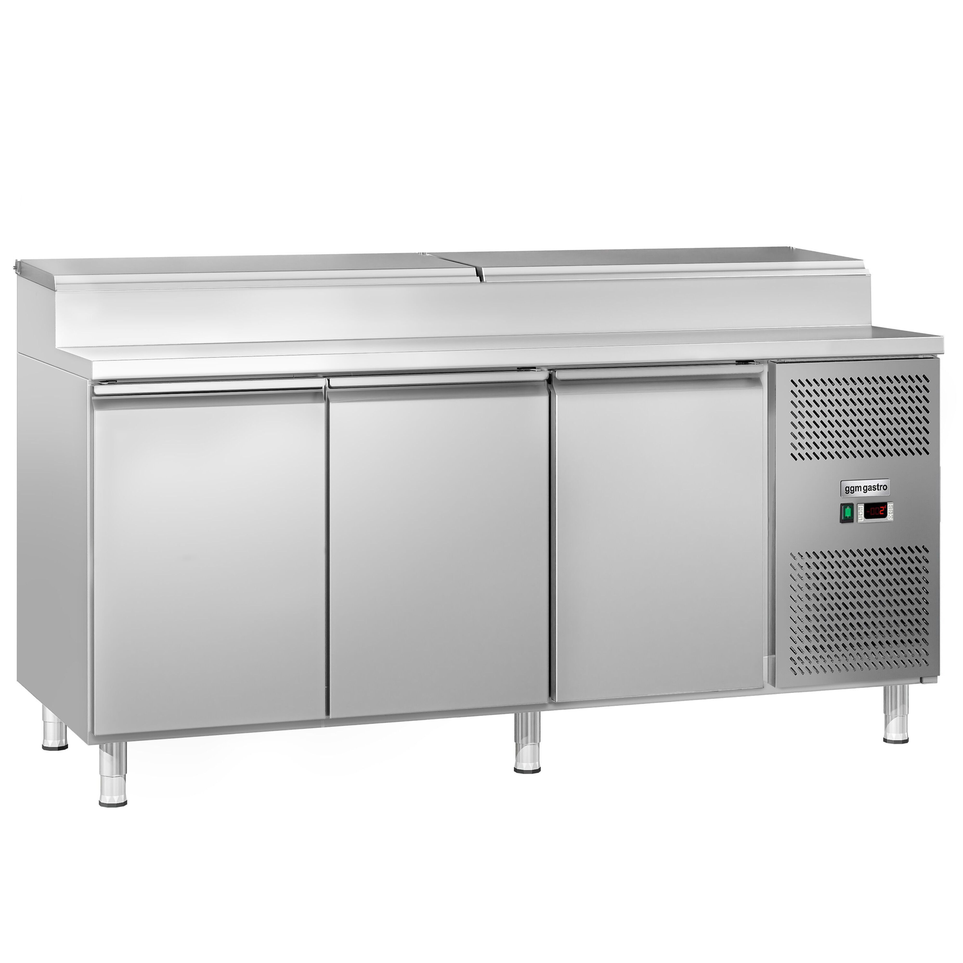 Table de préparation ECO – 2020 mm – 3 portes – pour 10 bacs GN 1/3