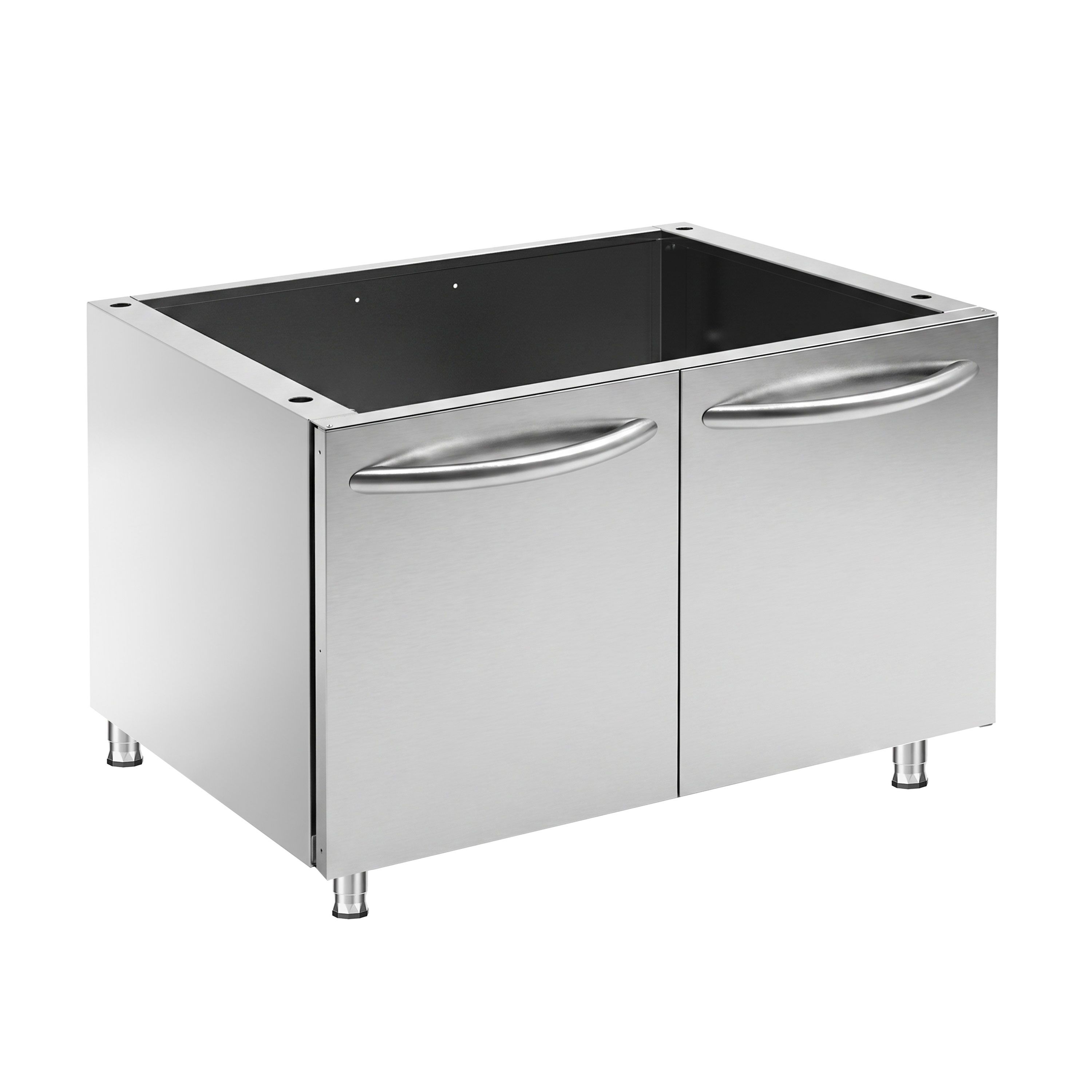 Cuisinière à gaz Künefe - 22 kW - 8 brûleurs - incl. soubassement avec 2 portes