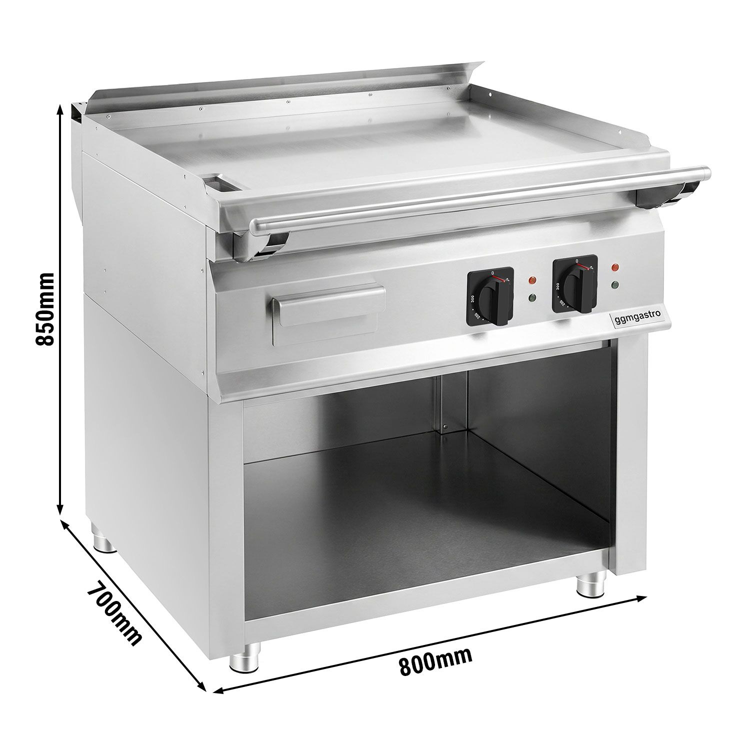 Plaque de cuisson électrique Teppanyaki - 9 kW - support inclus