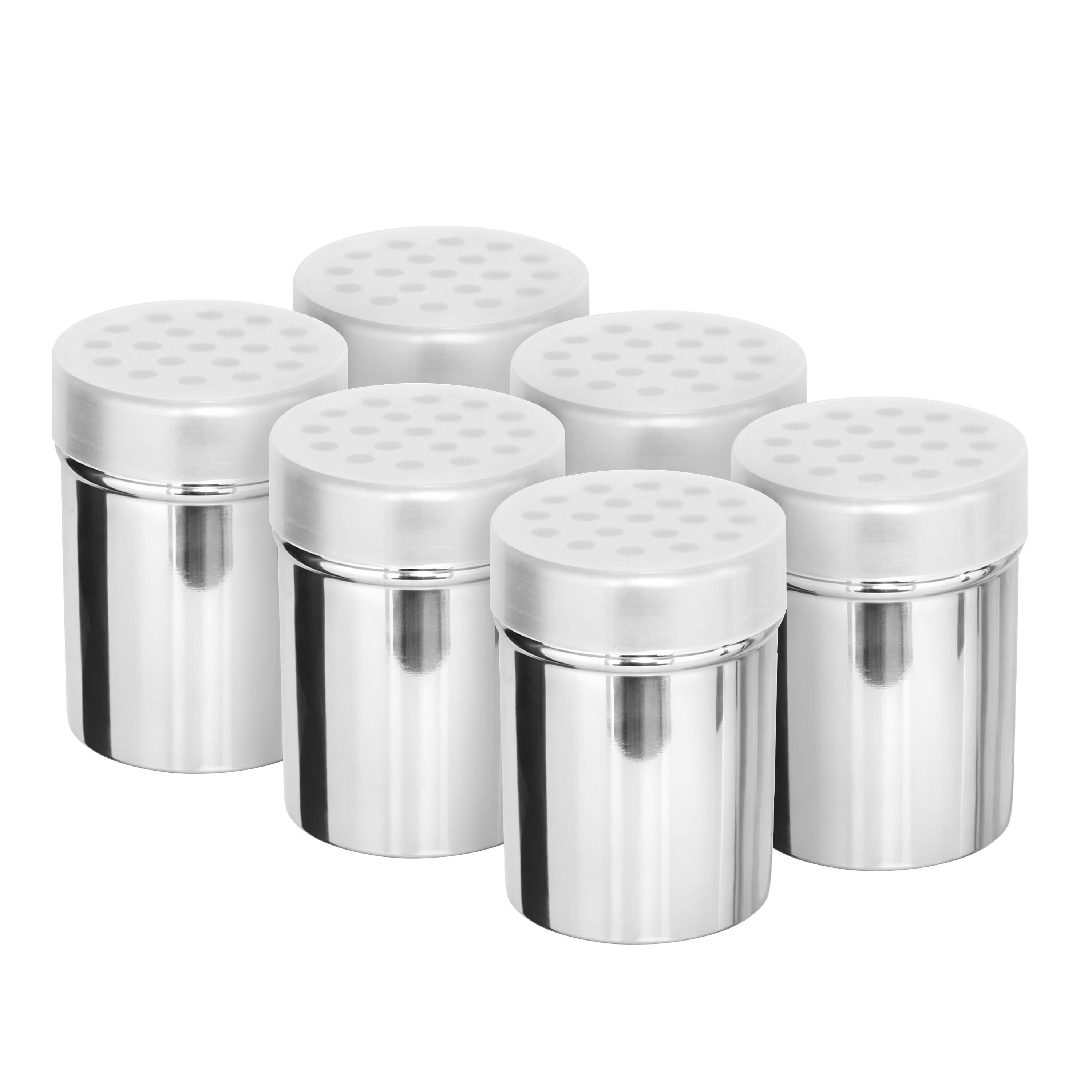 (6 pcs) Saupoudreuse à épices - Gros trous - Ø50mm - Hauteur: 101mm