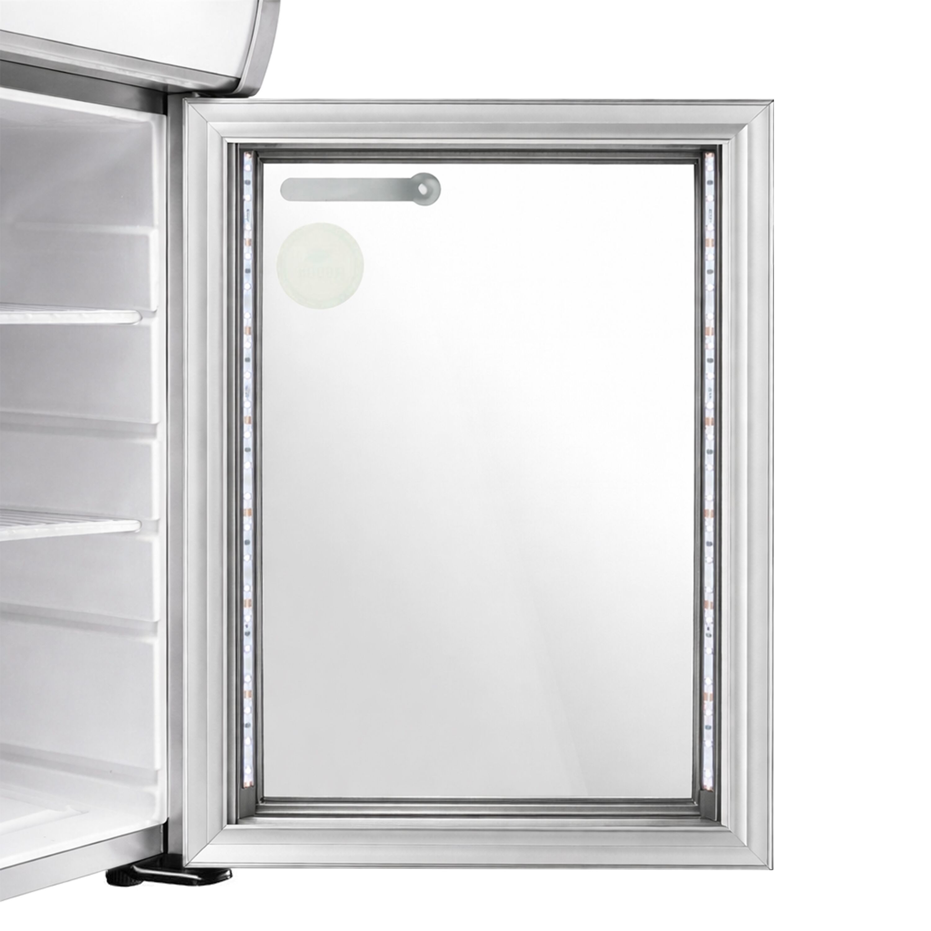 GASTRO-COOL | Minibar réfrigéré - 430 mm - 62 litres - avec 1 porte vitrée - Argent