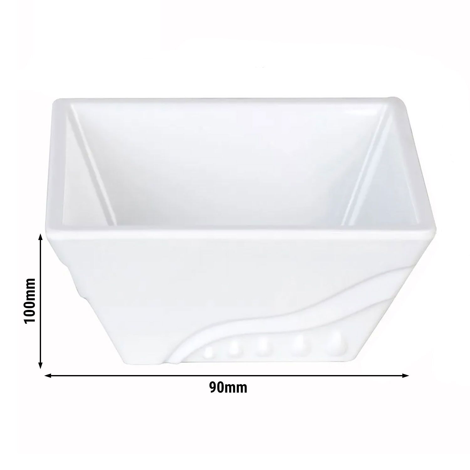 (10 pièces) Bol en mélamine pour présentoir/ support de buffet - Hauteur : 100 mm