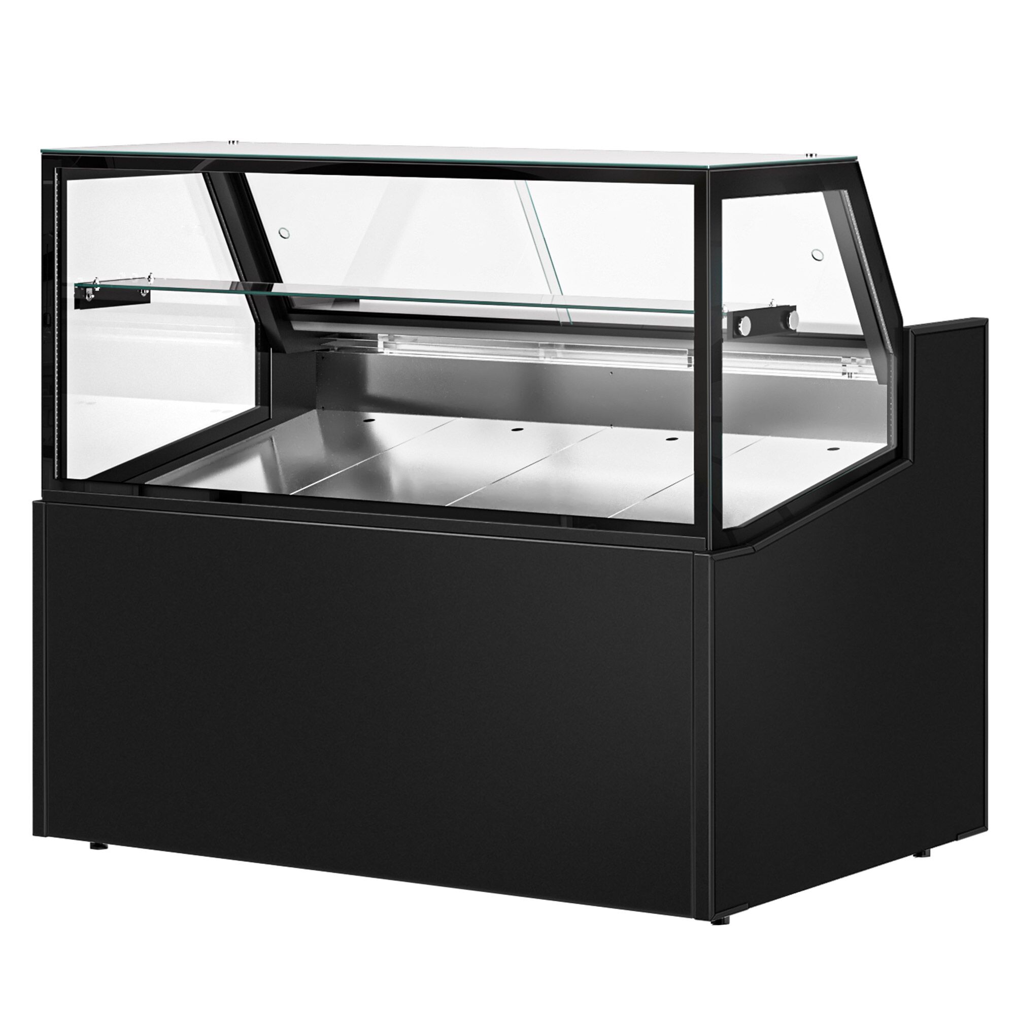Comptoir réfrigéré - 1330x910mm - +0/+5°C - 169L - double vitrage - 1 étagère