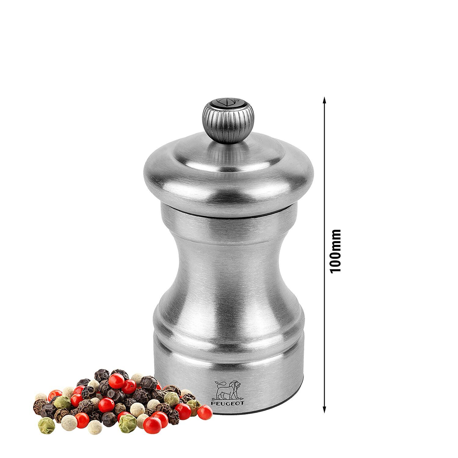(6 pièces) PEUGEOT | BISTRO CHEF – Moulin à poivre – inox – Hauteur : 100 mm