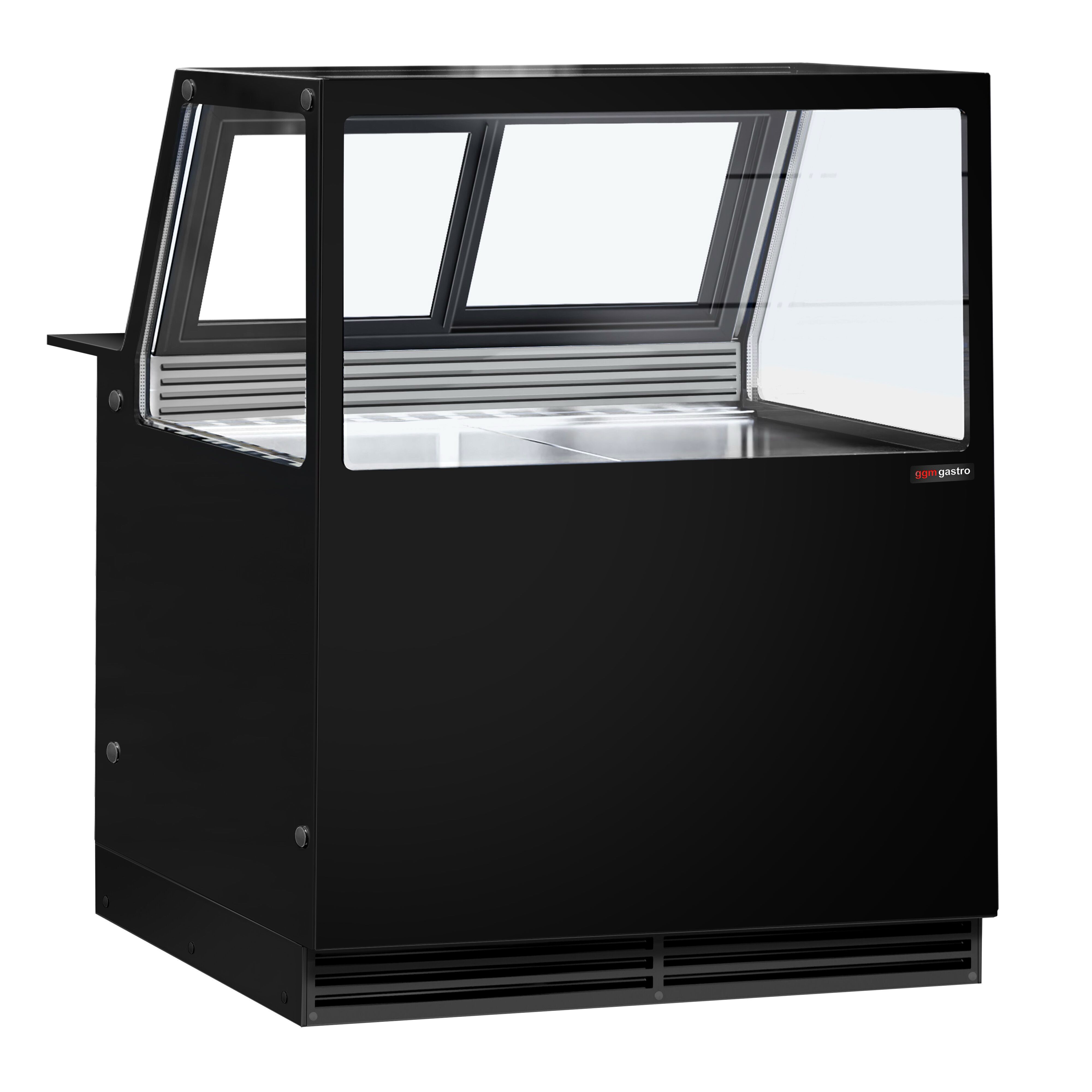 Comptoir vitrine réfrigérée KAISA - 1000mm - Double vitrage - +2/+8°C - Éclairage LED - 280L