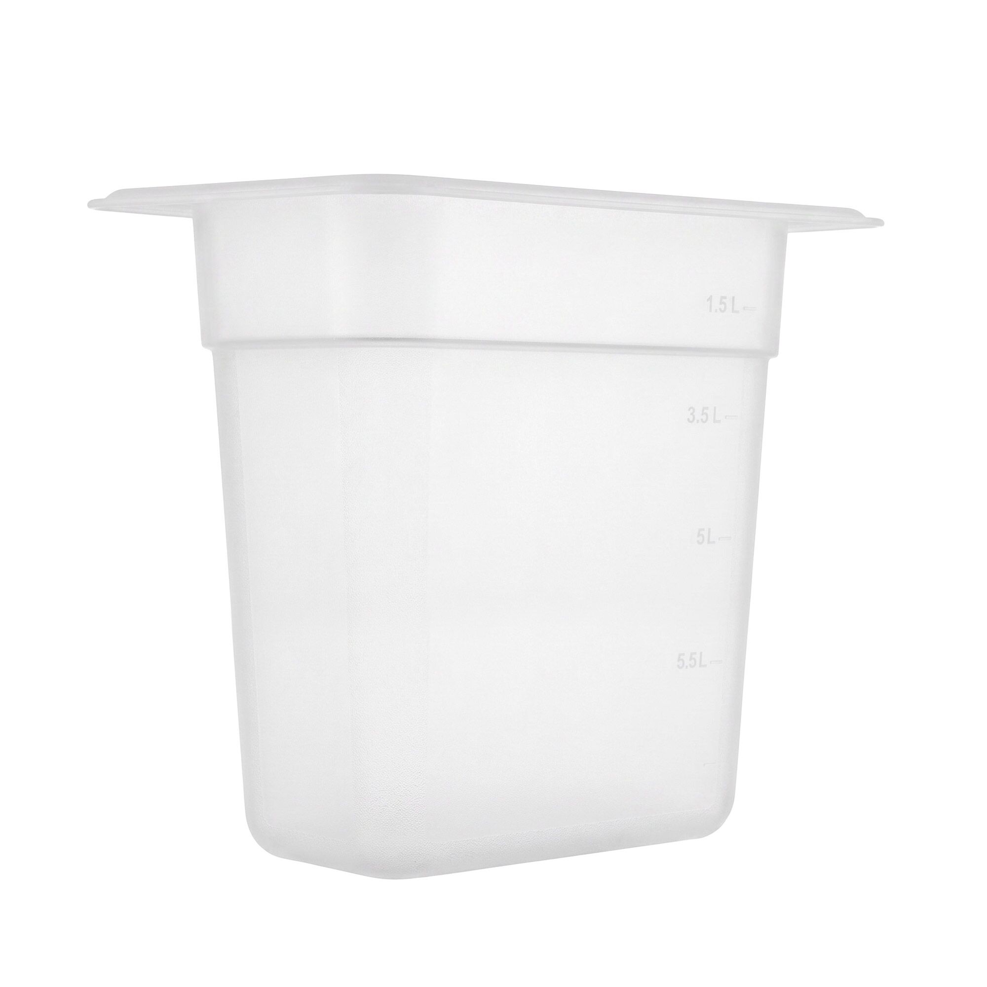 (12 pièces) Bac en Polypropylène - GN 1/9 - Translucide - 1,27 L - Hauteur : 150 mm