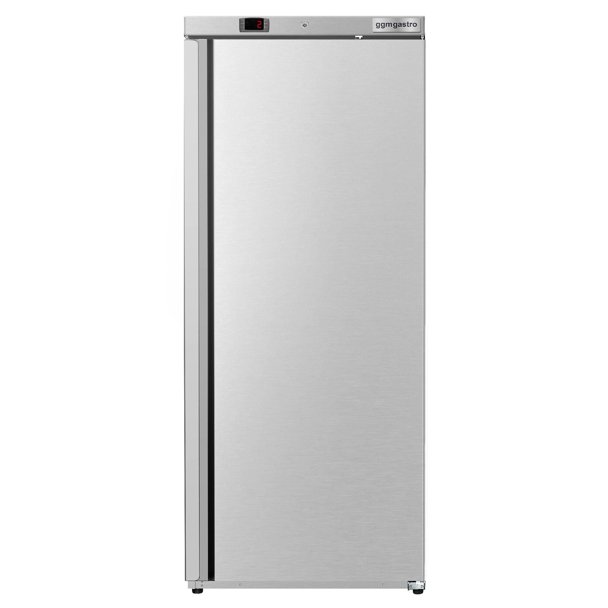 Réfrigérateur de stockage inox ECO – 400 litres – avec 1 porte – intérieur de la porte en plastique